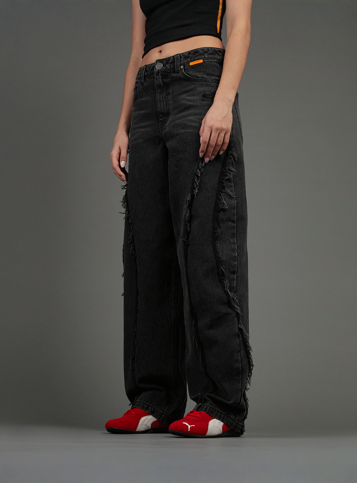 SNIPES, S Cube Inside Out Baggy Denim, grey, Image 1 of 7