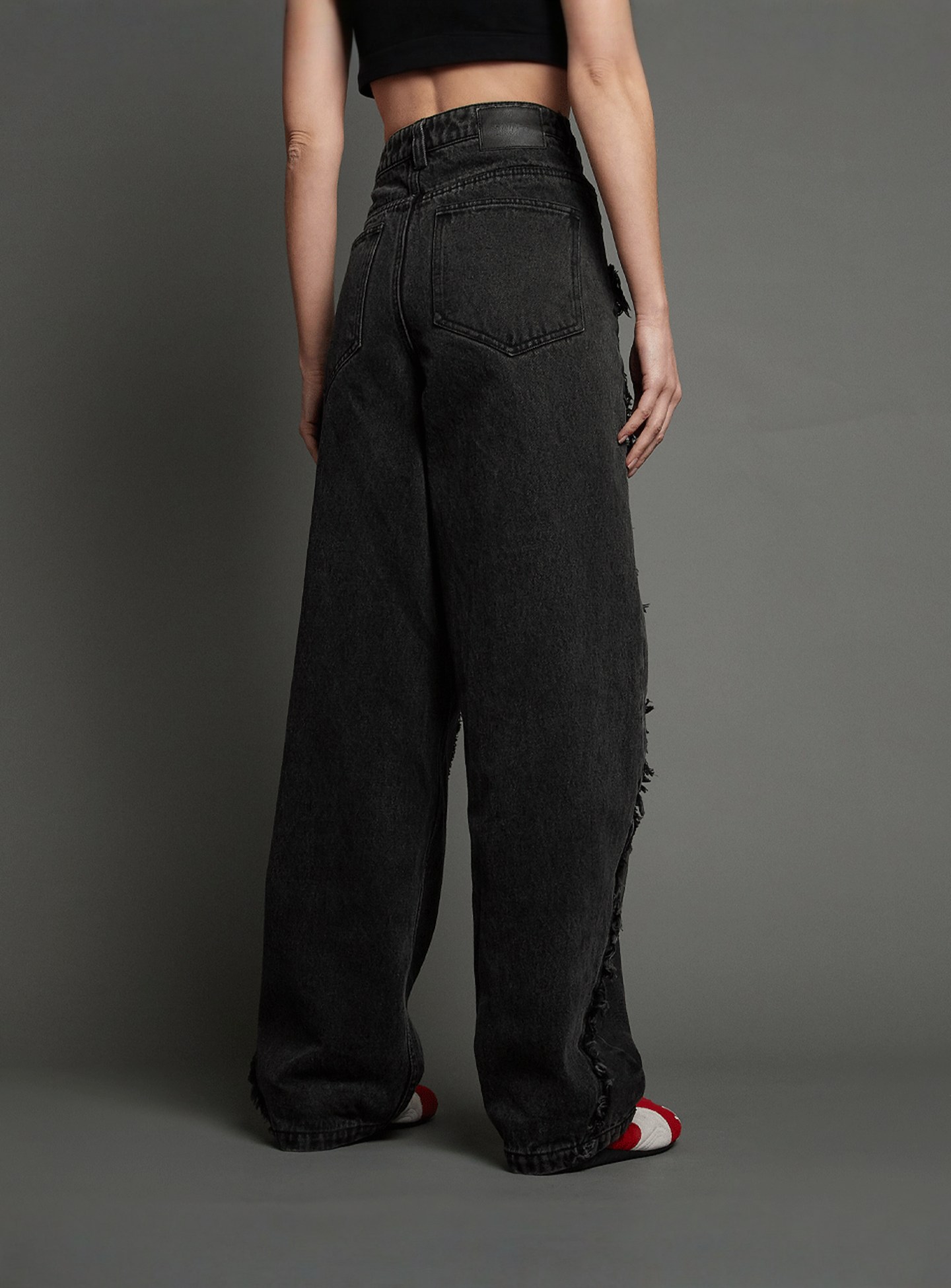 SNIPES, S Cube Inside Out Baggy Denim, grey, Image 2 of 7