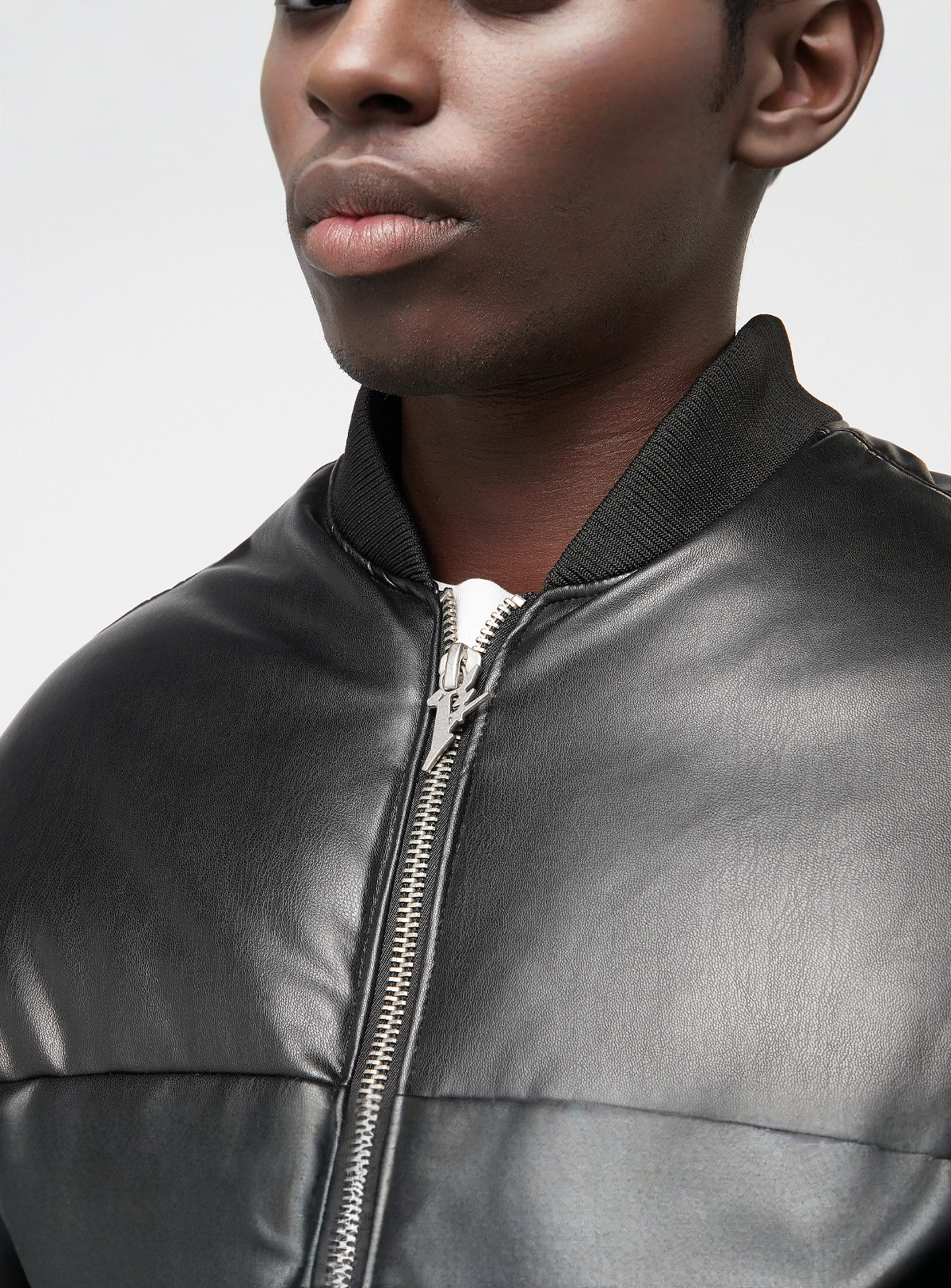 FAVELA, Vegan Leather Basic Bomber, black, Image 4 of 5