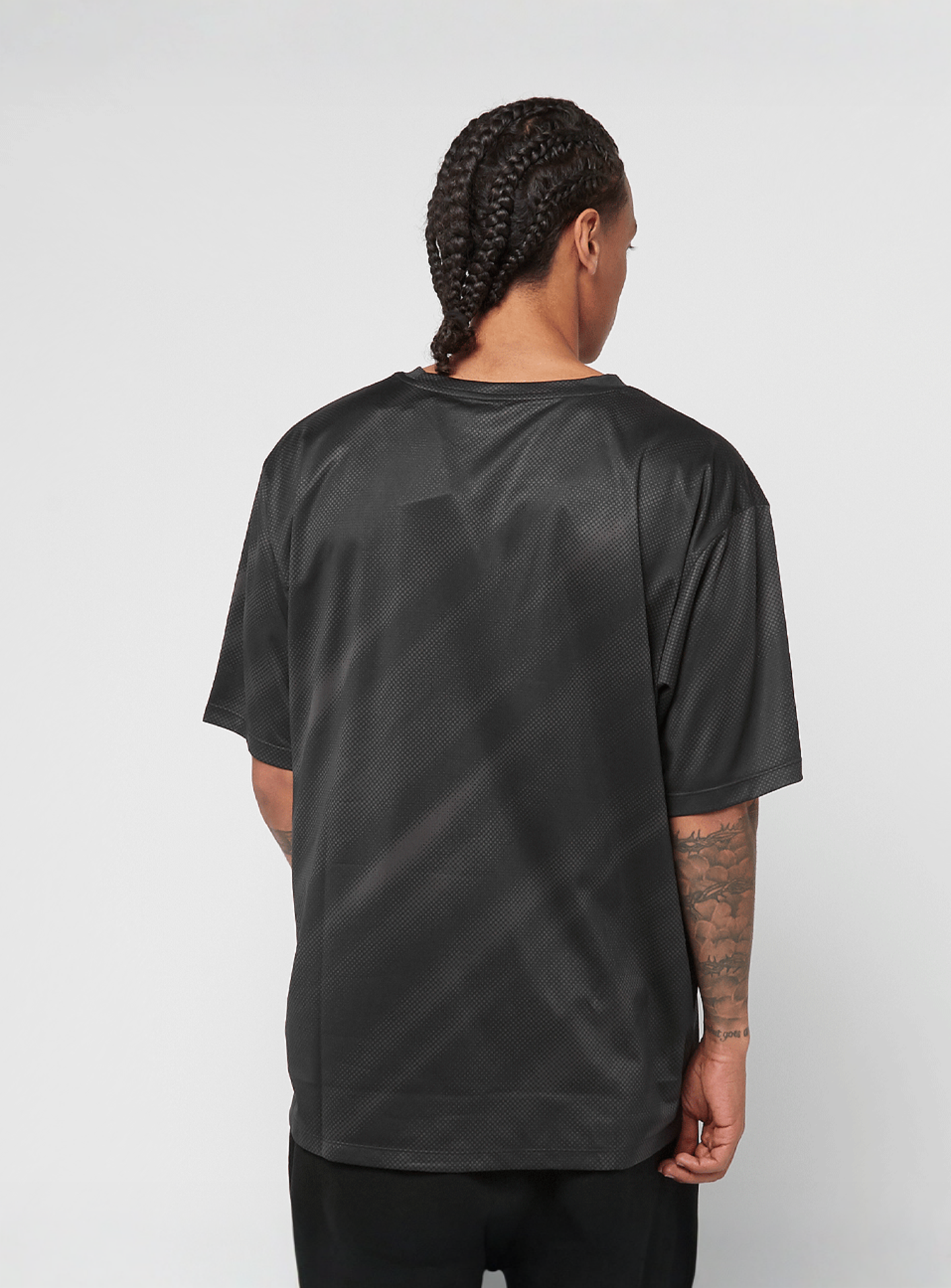 New Balance, Geometric Poly Tee, black, Image 2 of 4