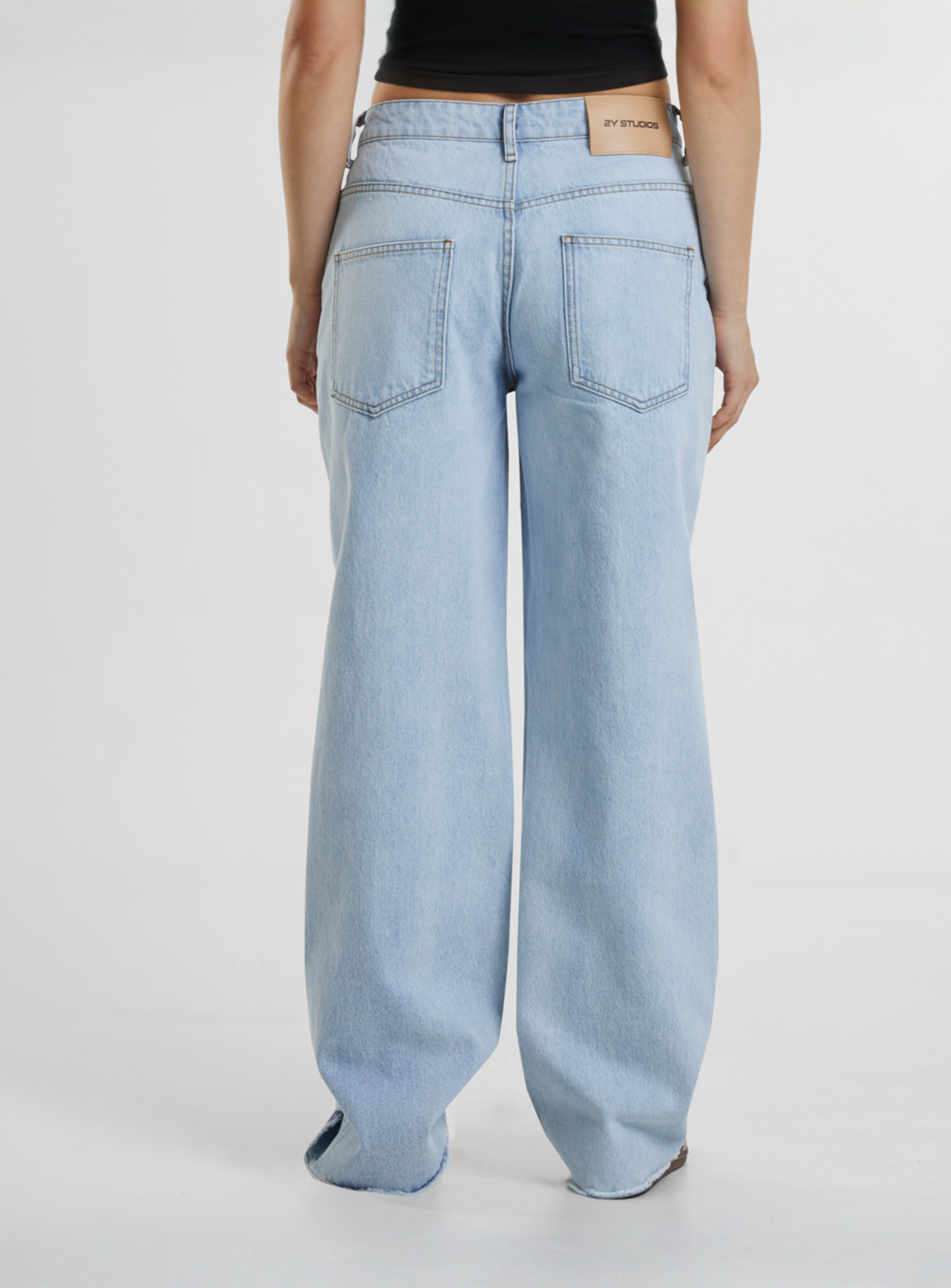2Y STUDIOS, Auran Ripped Baggy Jeans, blue, Image 2 of 5