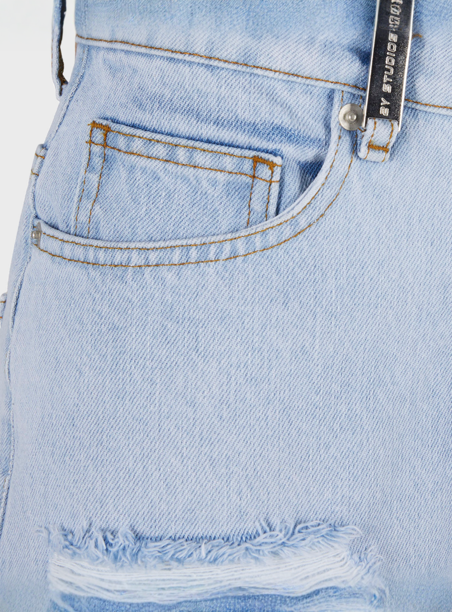 2Y STUDIOS, Auran Ripped Baggy Jeans, blue, Image 3 of 5