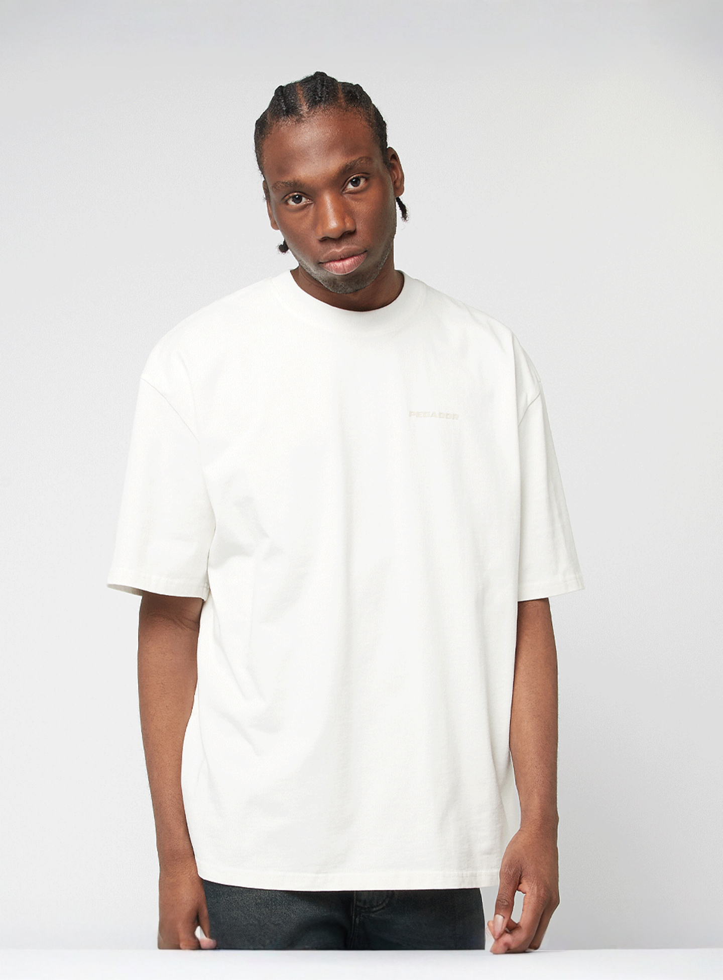 Pegador, Logo Oversized Tee, white, Image 1 of 4