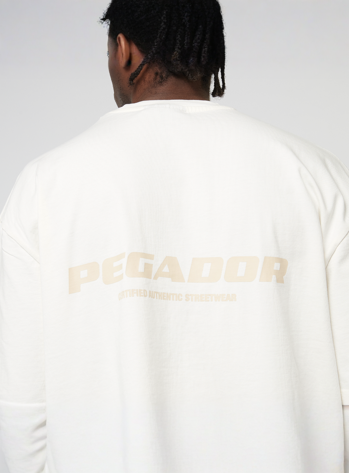 Pegador, Colne Logo Oversized Tee, beige, Image 4 of 5