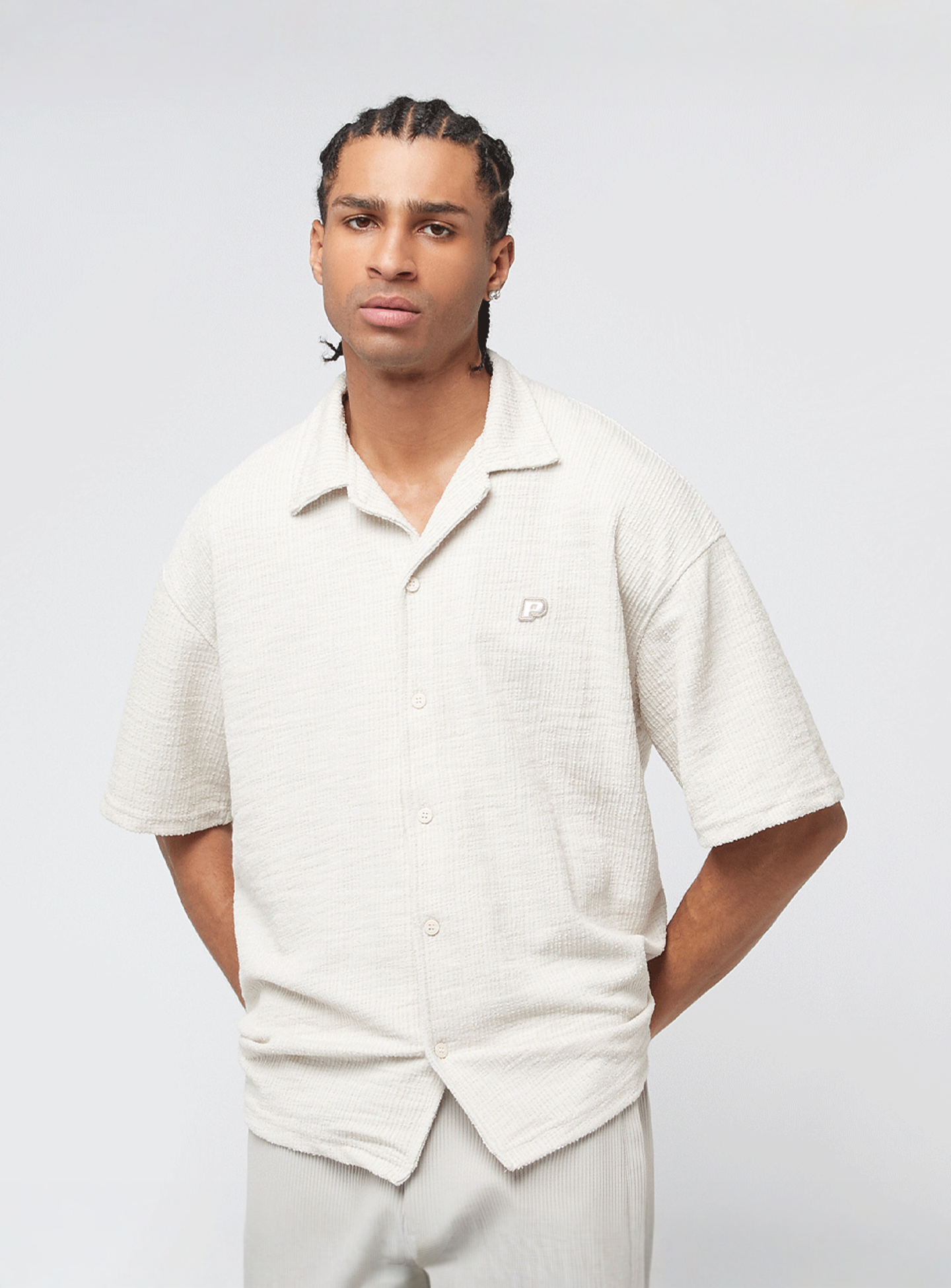Pegador, Libco Structured Knit Shirt, beige, Image 1 of 4