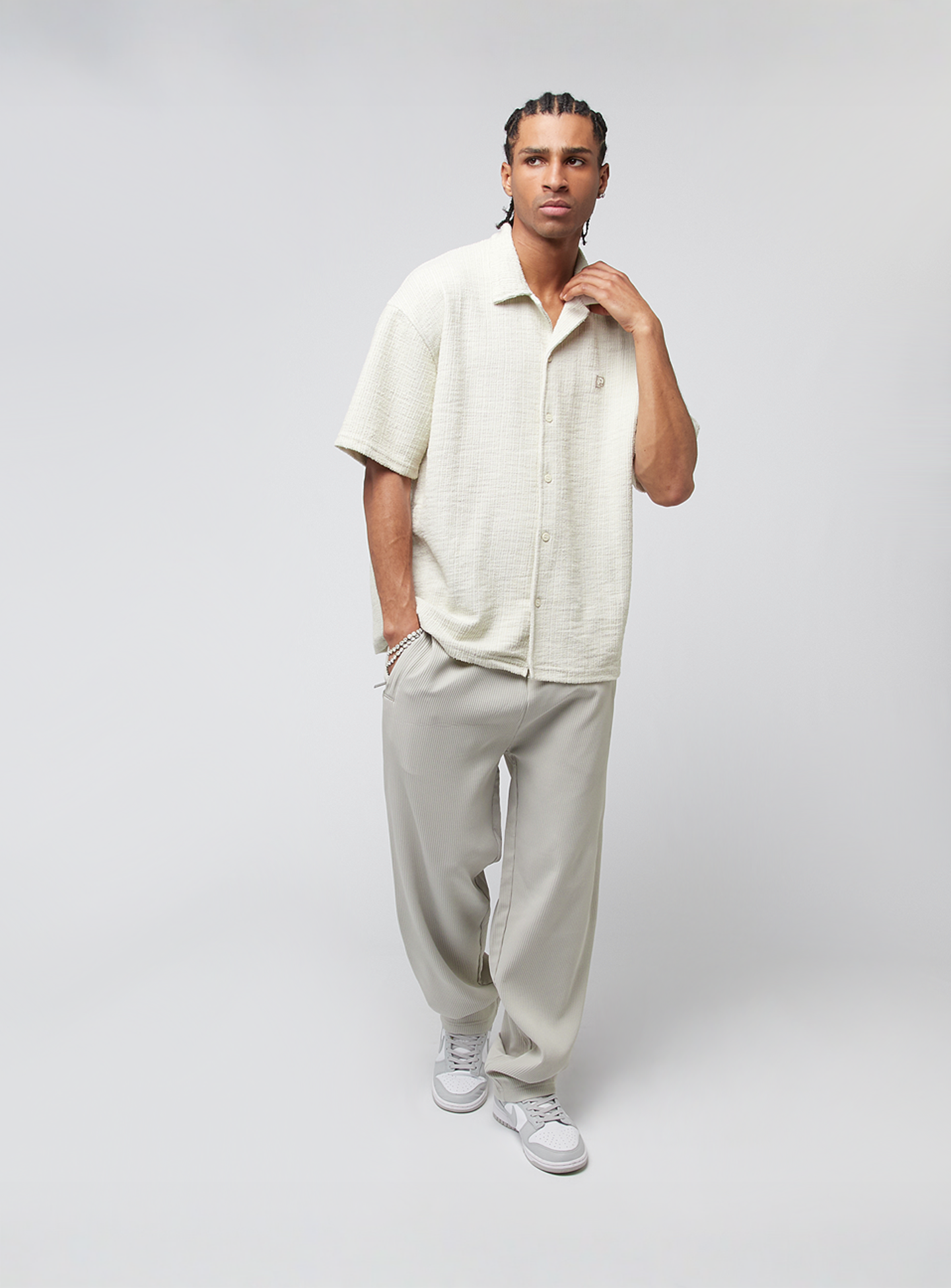 Pegador, Troy Plissee Pants, beige, Image 4 of 4