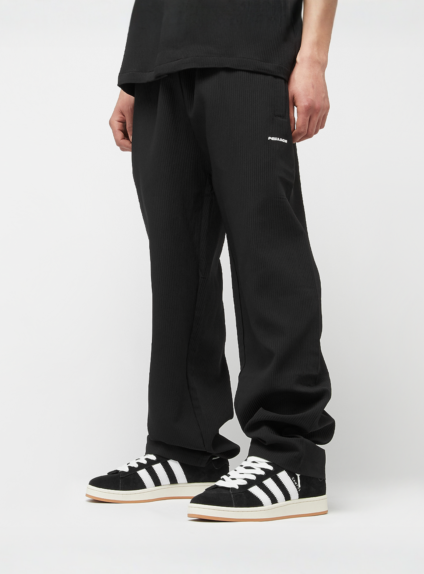 Pegador, Troy Plissee Pants, black, Image 1 of 4