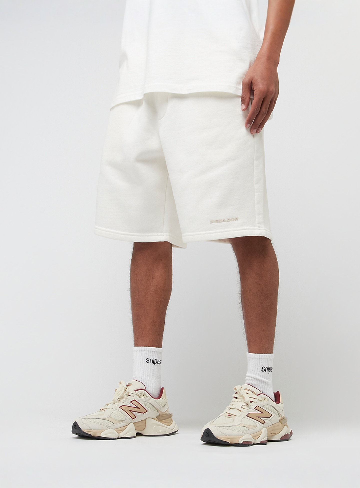 Pegador, Logo Heavy Sweat Shorts, beige, Image 1 of 4