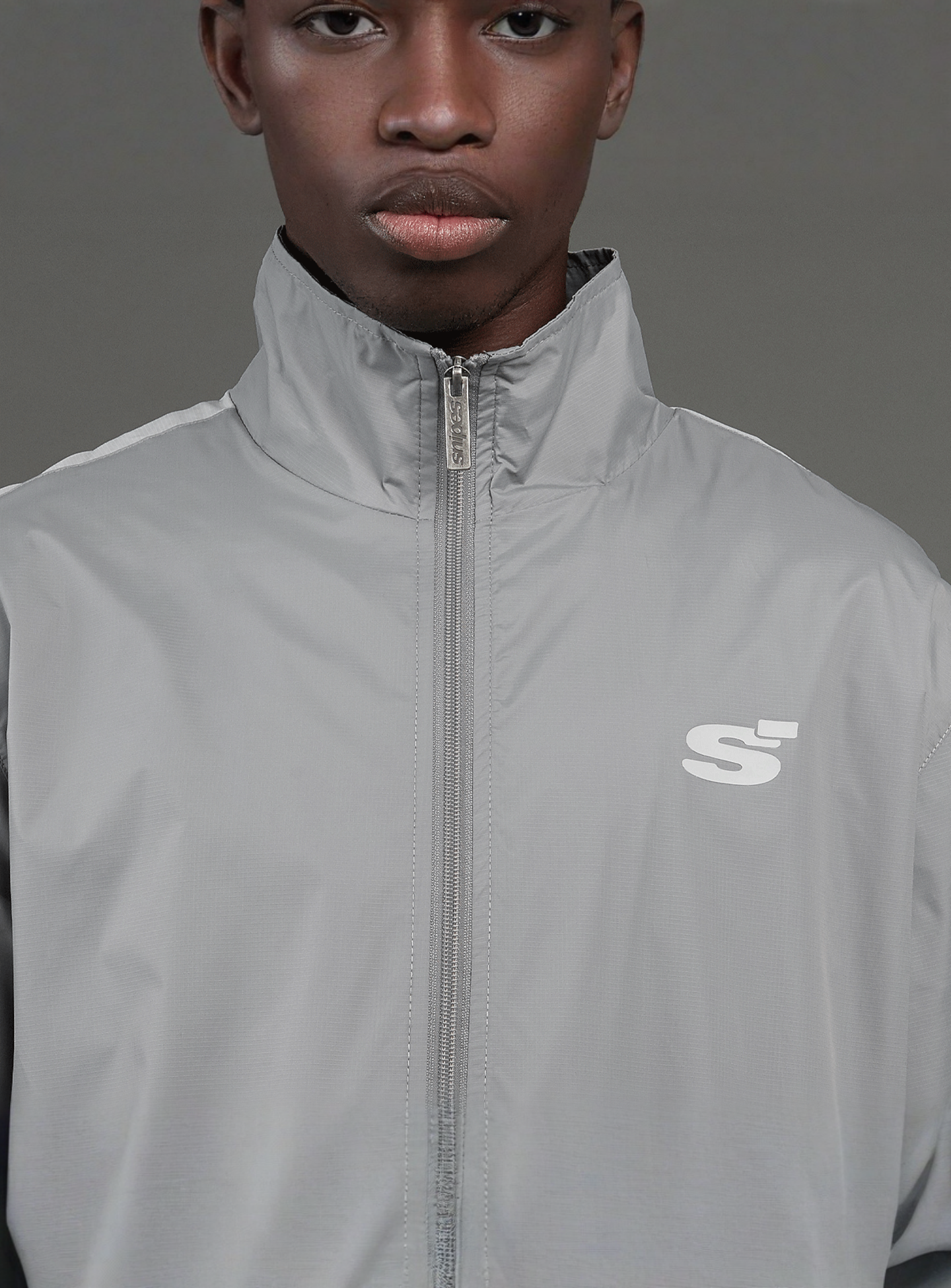 SNIPES, S Cube Two-Toned Track Jacket, grey, Image 5 of 8