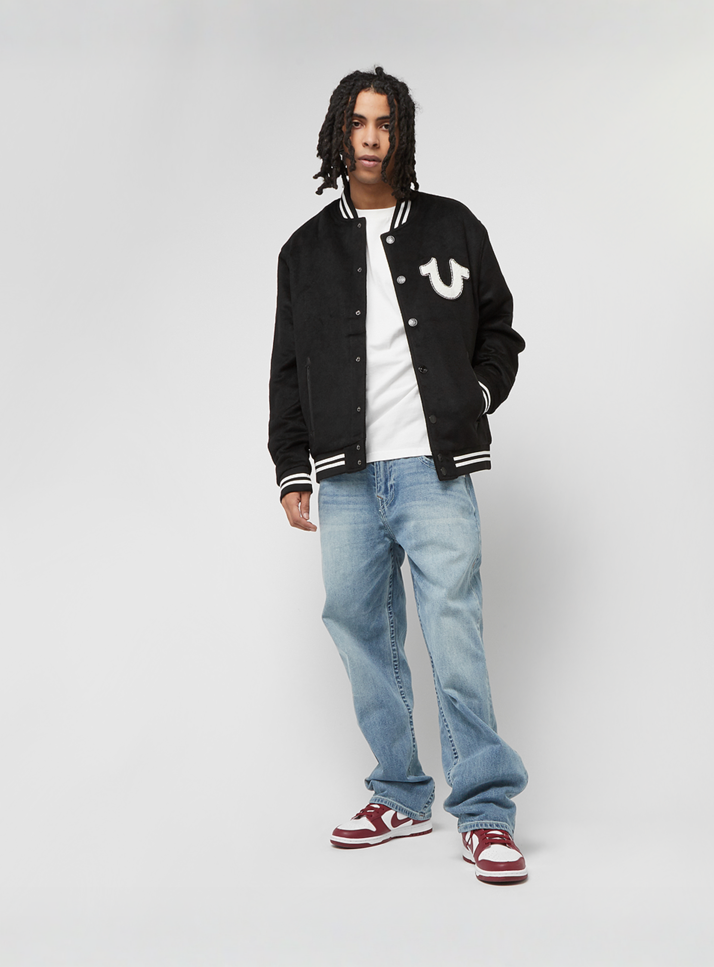 True Religion, Wool Western Bomber Jacket, black, Image 5 of 5