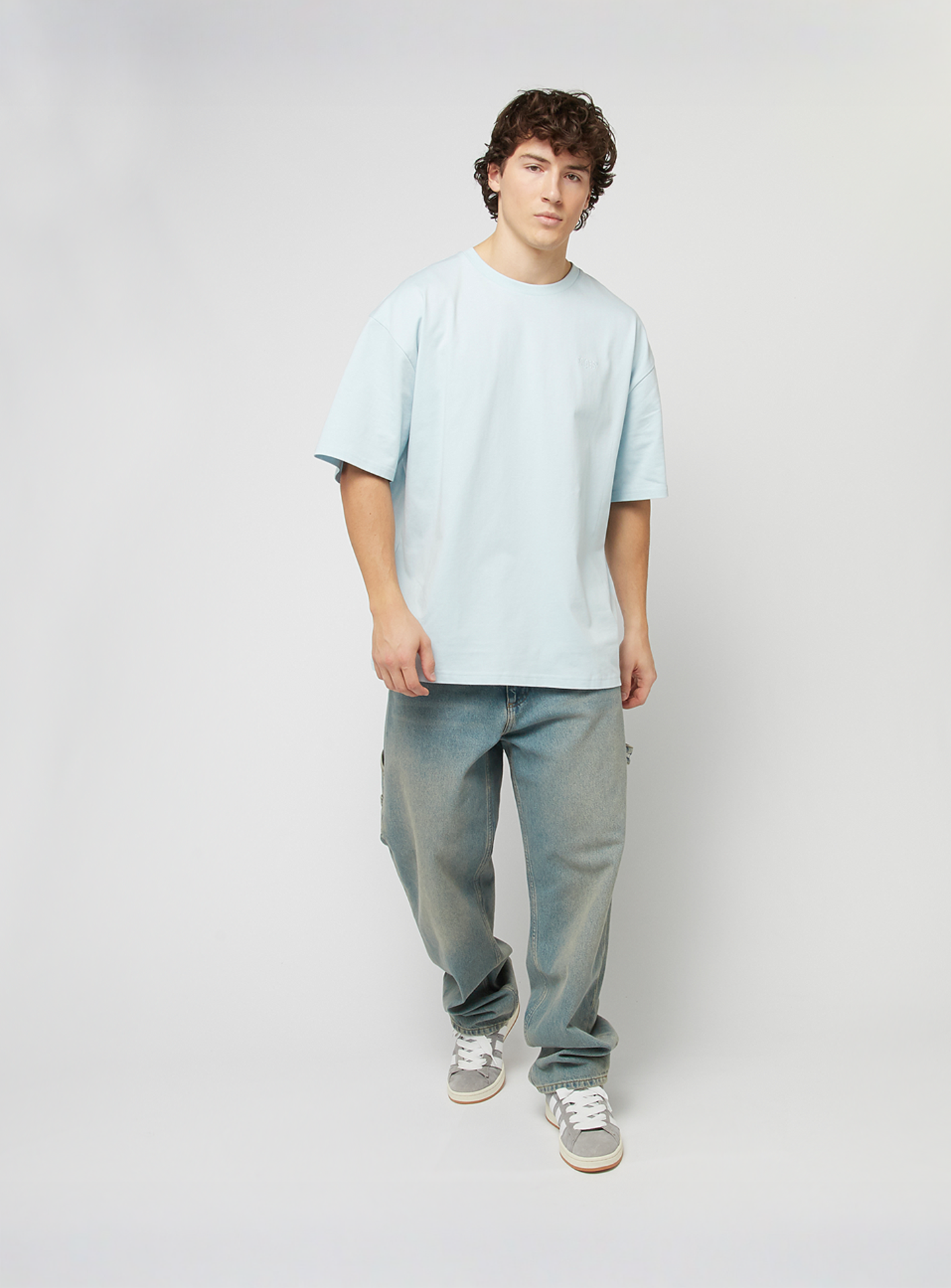 SNIPES, Small Logo Essential Oversized Tee, blue, Image 4 of 4