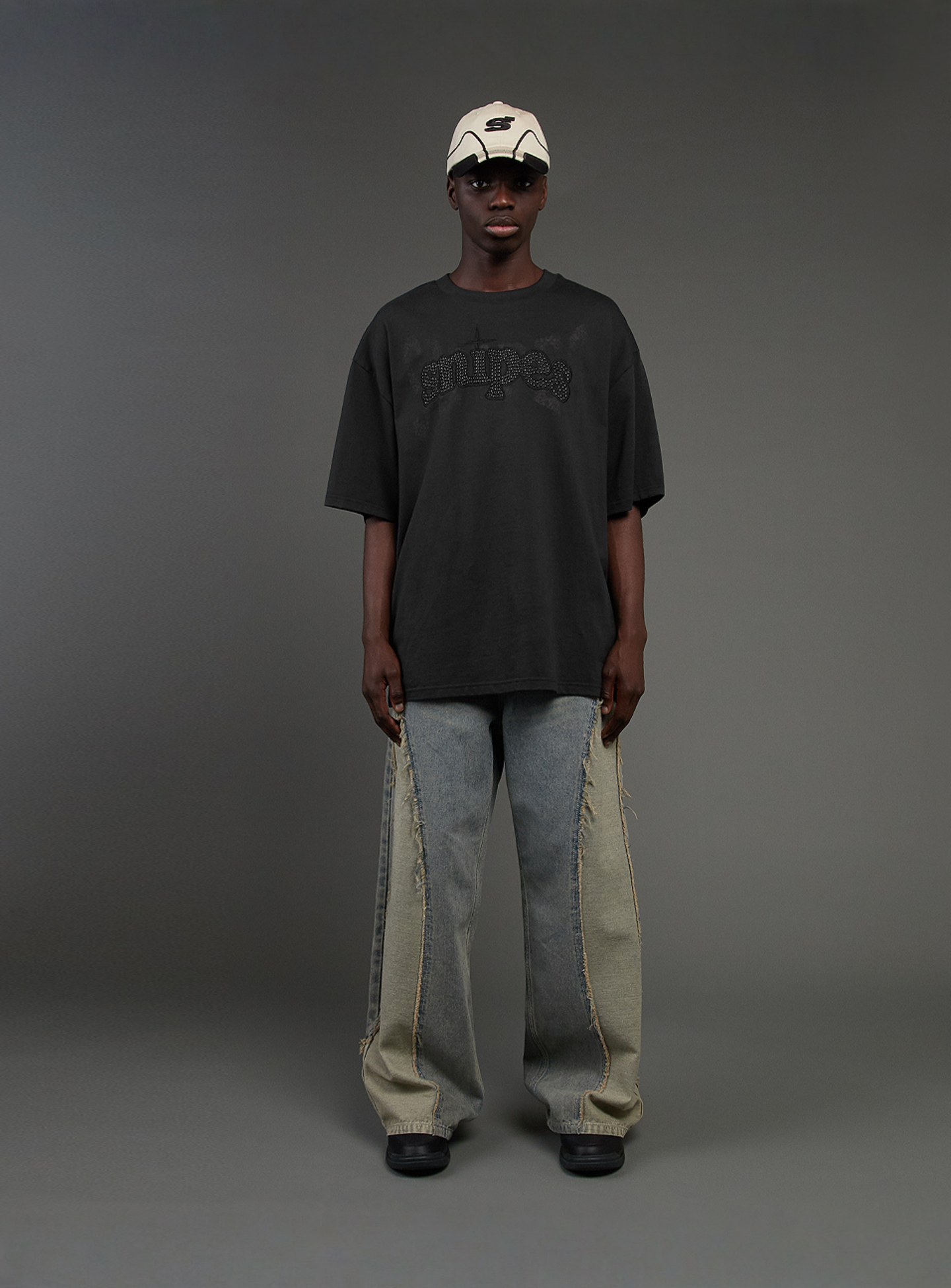 SNIPES, Snipes Studs Oversized Tee, black, Image 5 of 5