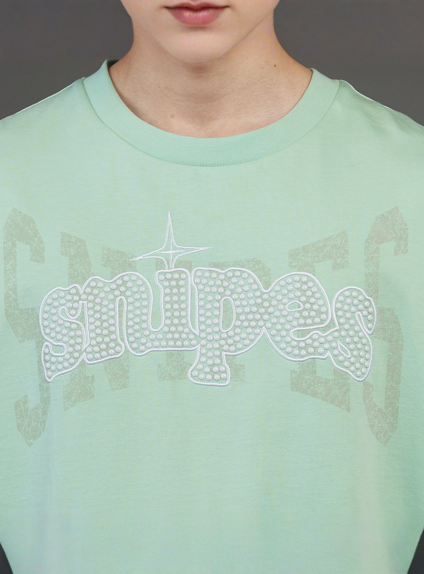SNIPES, Snipes Studs Oversized Tee, green, Image 3 of 5