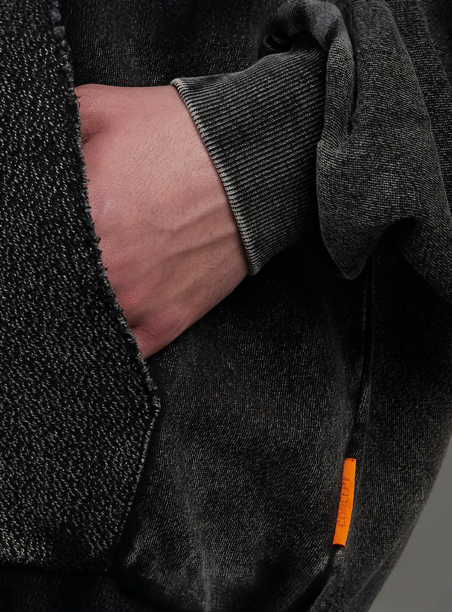 SNIPES, S Emblem Inside Out Oversized Zip Hoodie, black, Image 4 of 7