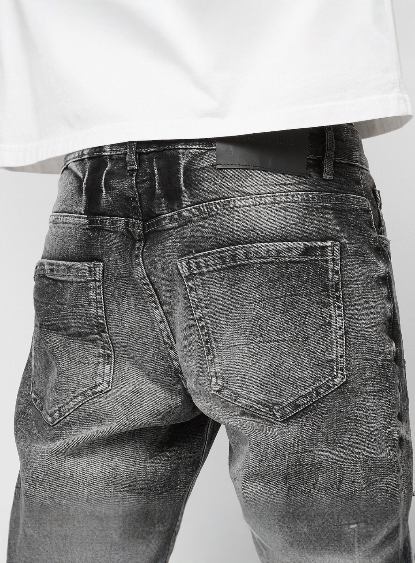 2Y STUDIOS, Julio Ripped Slim Fit Jeans, grey, Image 4 of 5