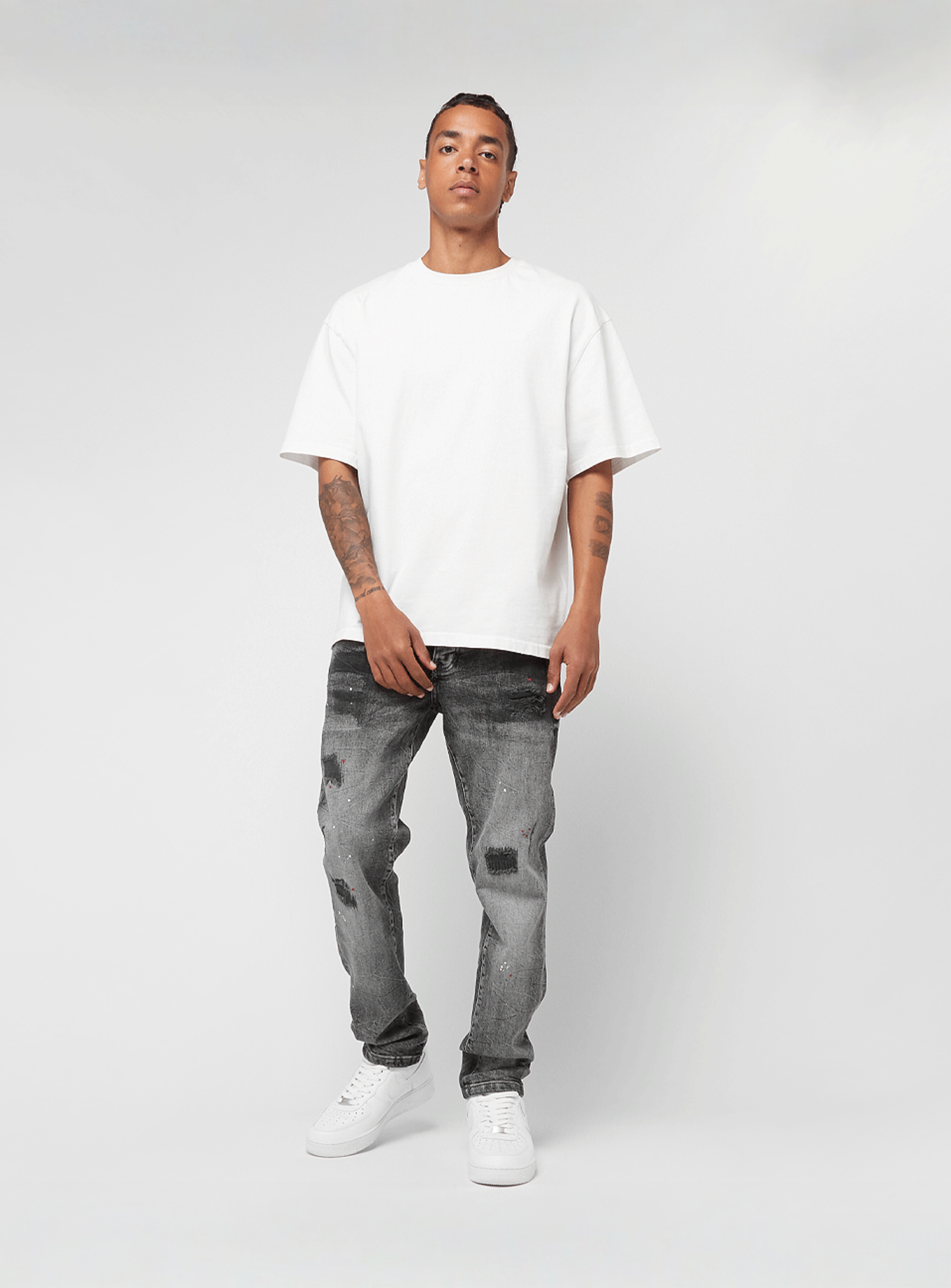 2Y STUDIOS, Julio Ripped Slim Fit Jeans, grey, Image 5 of 5