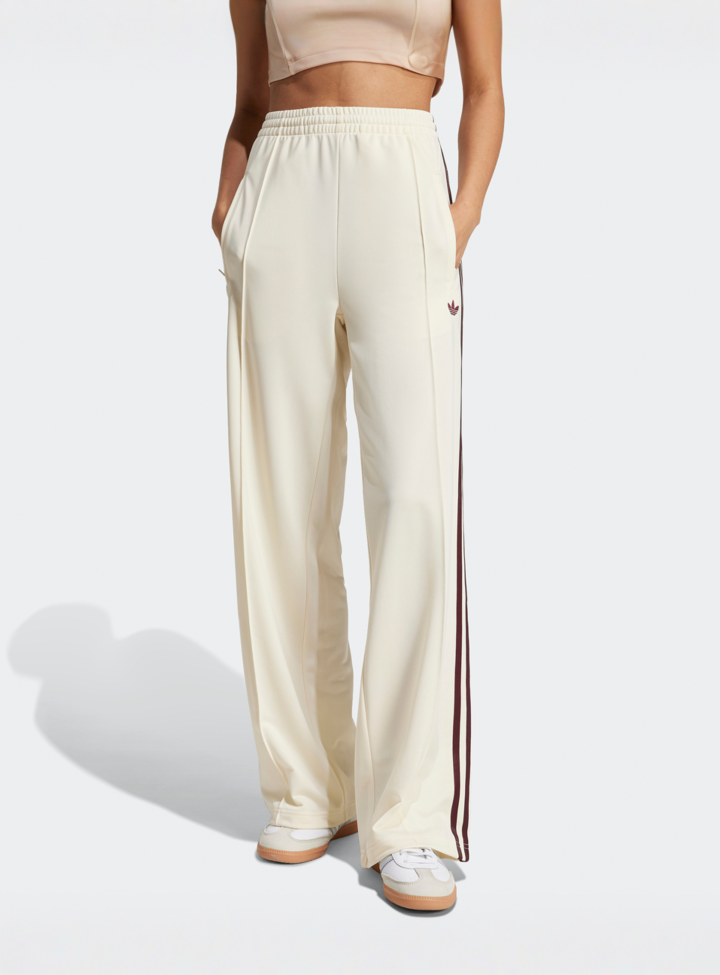 adidas Originals, Firebird Loose Track Pants, beige, Image 1 of 5