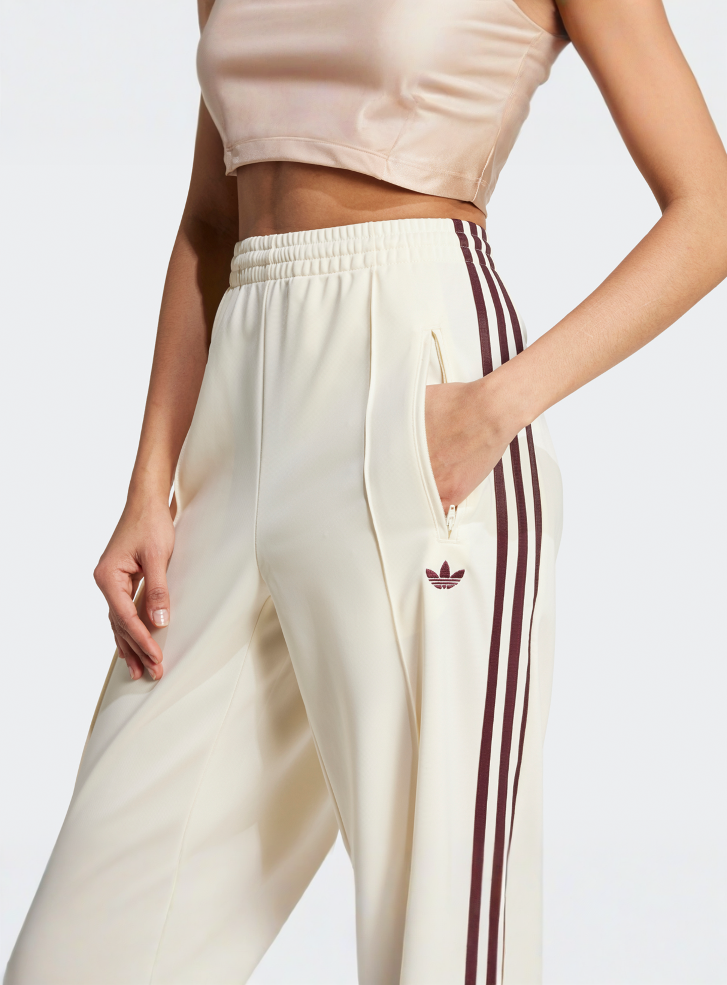 adidas Originals, Firebird Loose Track Pants, beige, Image 3 of 5