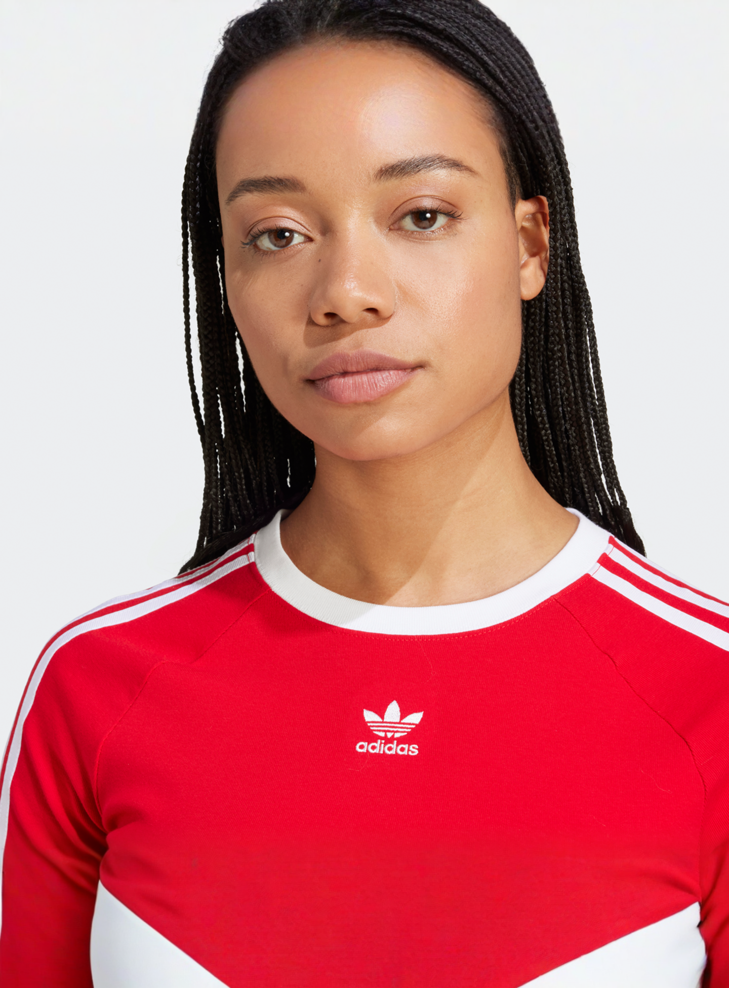 adidas Originals, 3-Stripes Baby Tee, red, Image 3 of 5