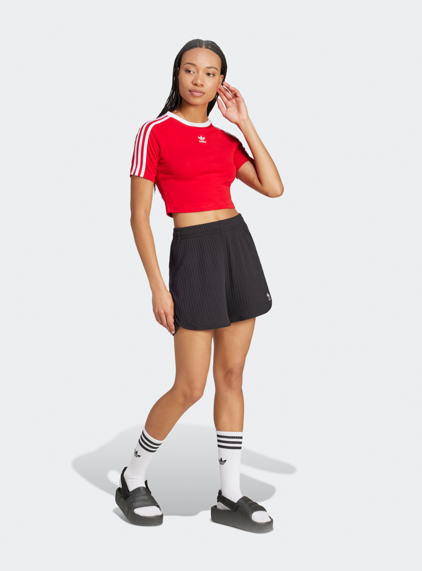 adidas Originals, 3-Stripes Baby Tee, red, Image 5 of 5