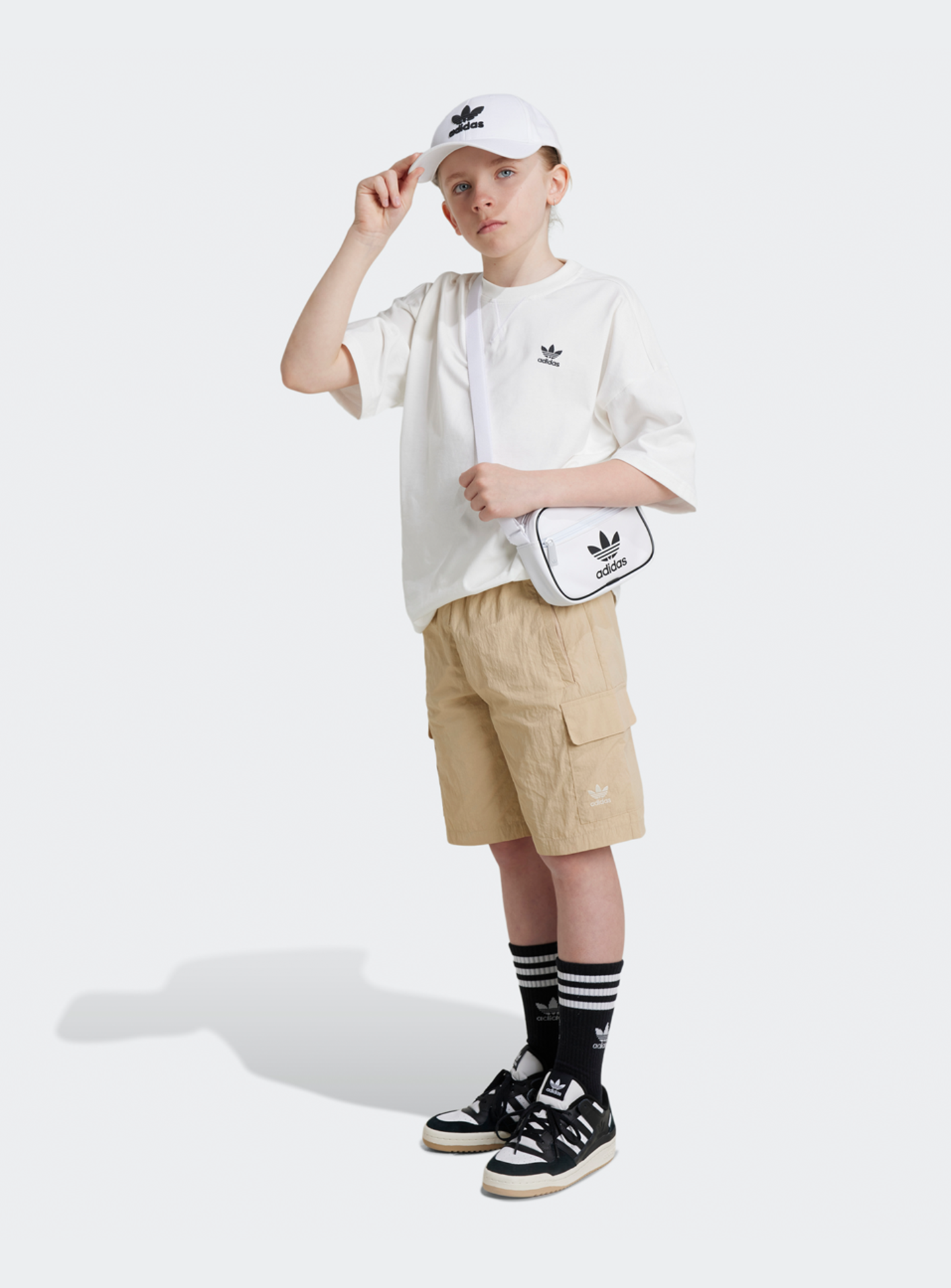 adidas Originals, Cargo Shorts, beige, Image 5 of 5