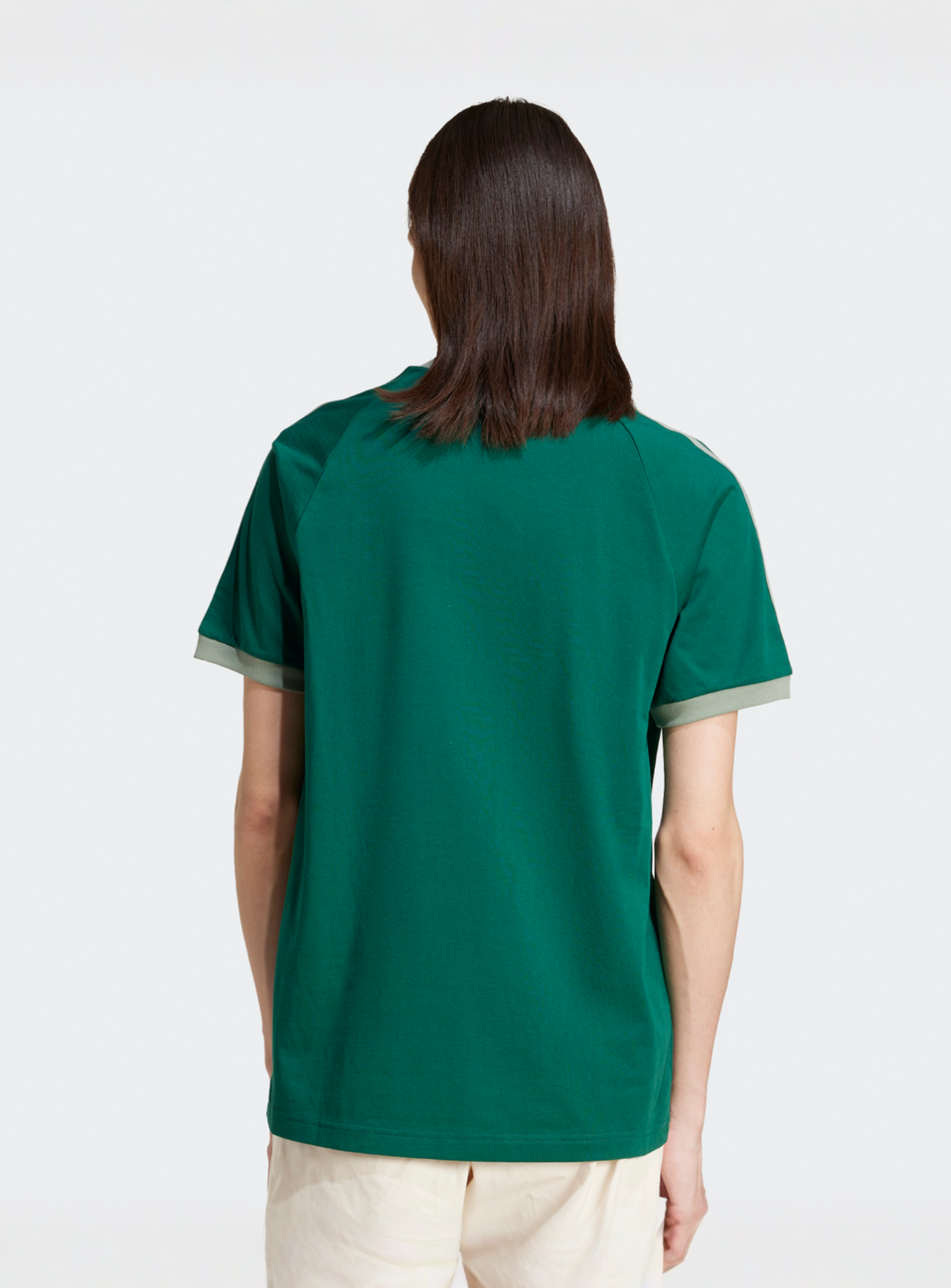 adidas Originals, 3-Stripes Tee, green, Image 2 of 5