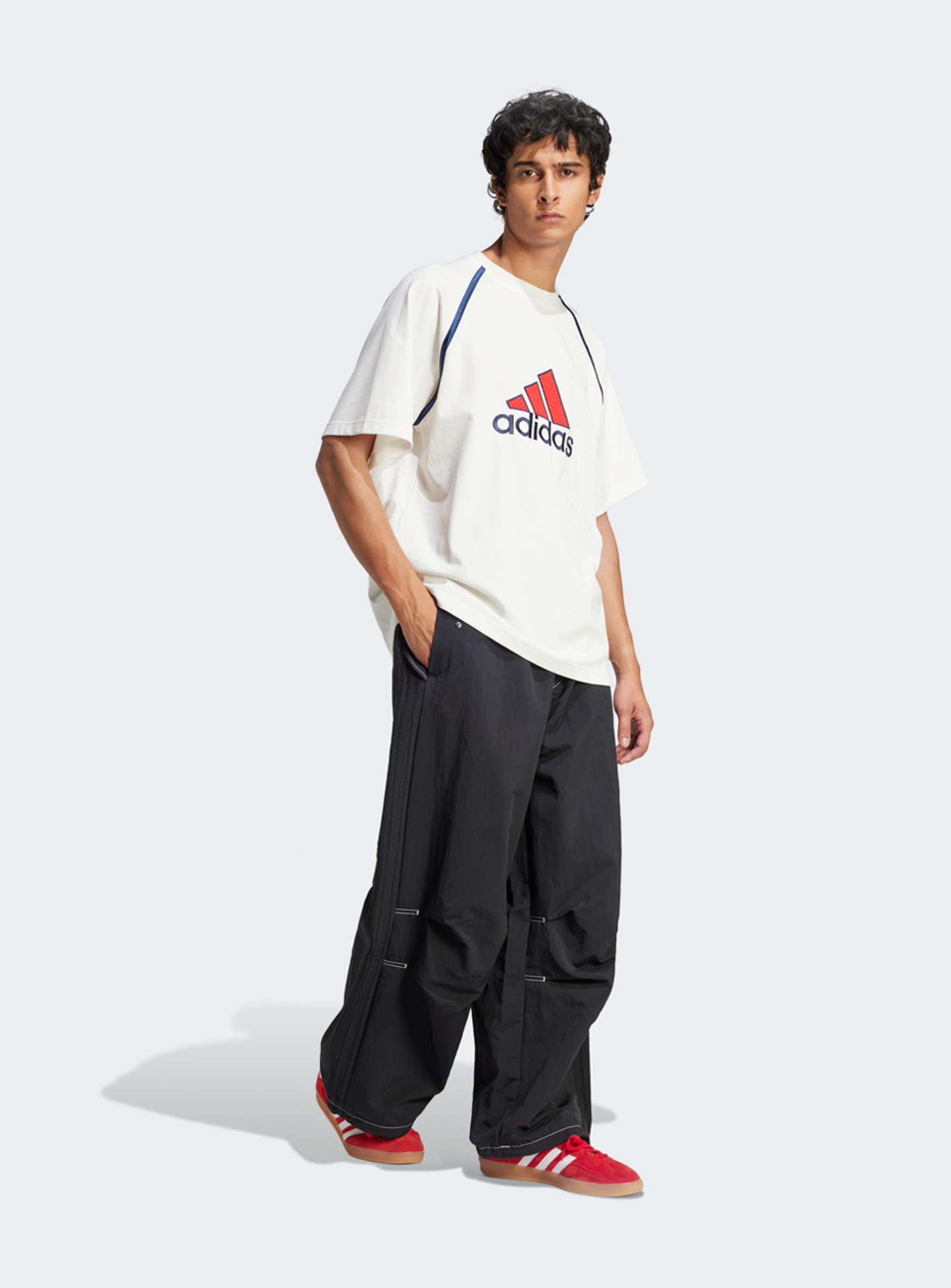 adidas Originals, Badge T-Shirt, white, Image 5 of 5