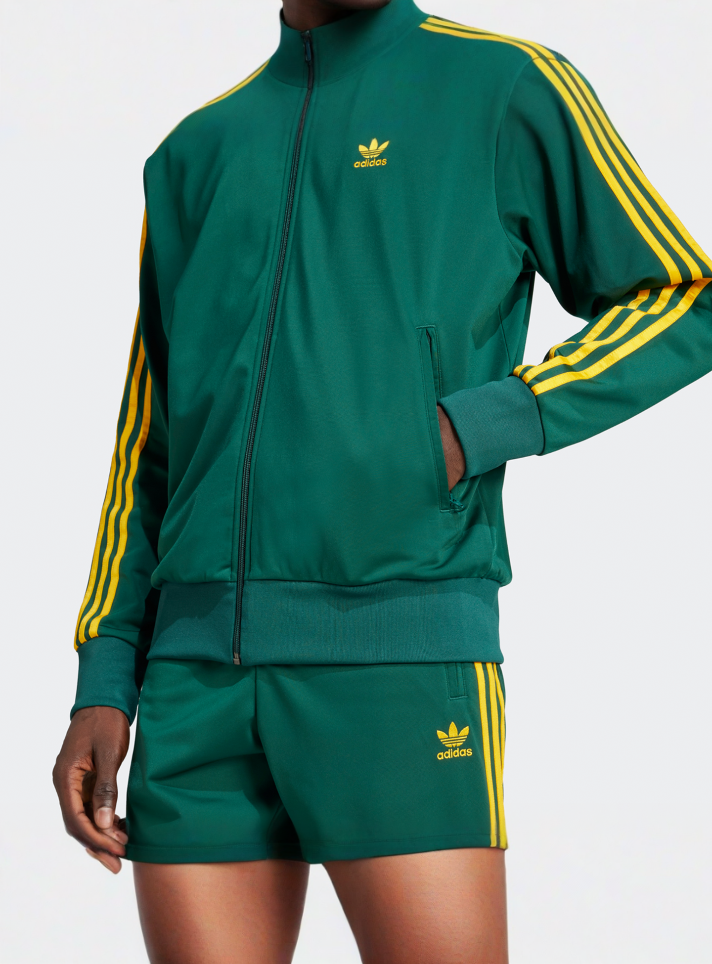 adidas Originals, adicolor Firebird Track Jacket, green, Image 4 of 5