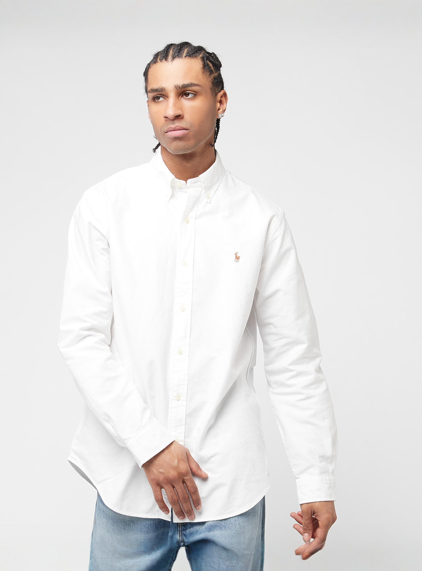 Polo Ralph Lauren, Long Sleeve Sport Shirt, white, Image 1 of 4