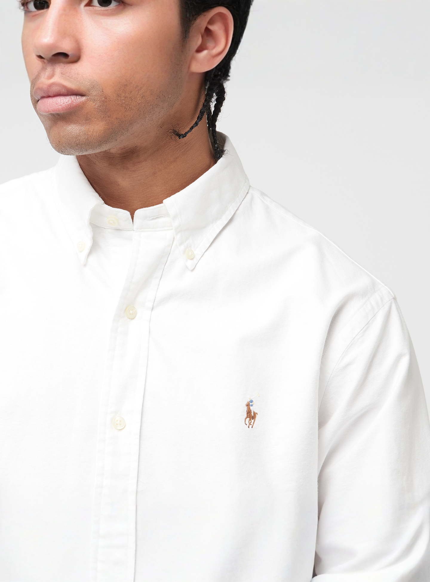 Polo Ralph Lauren, Long Sleeve Sport Shirt, white, Image 3 of 4
