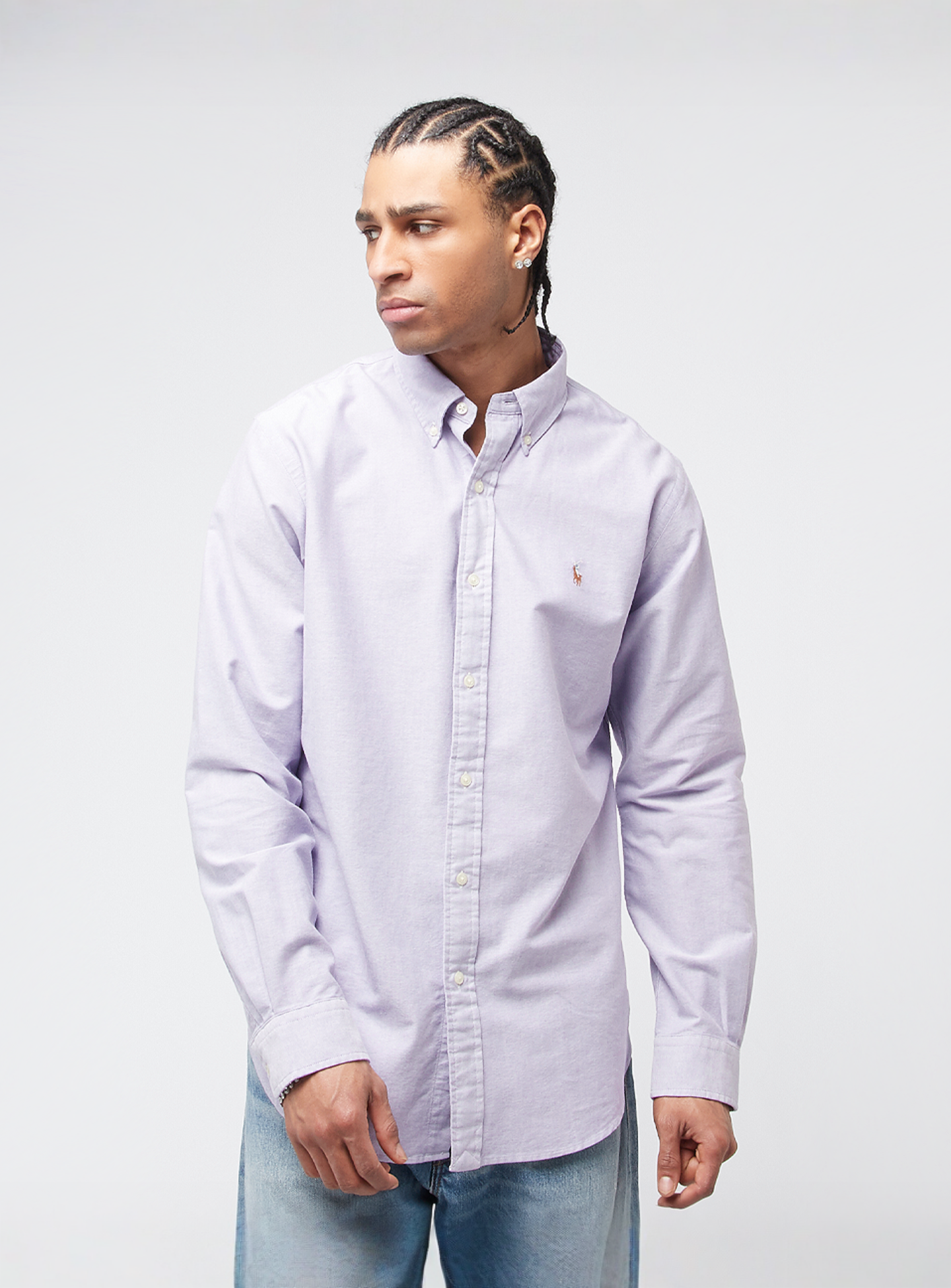 Polo Ralph Lauren, Long Sleeve Sport Shirt, purple, Image 1 of 4