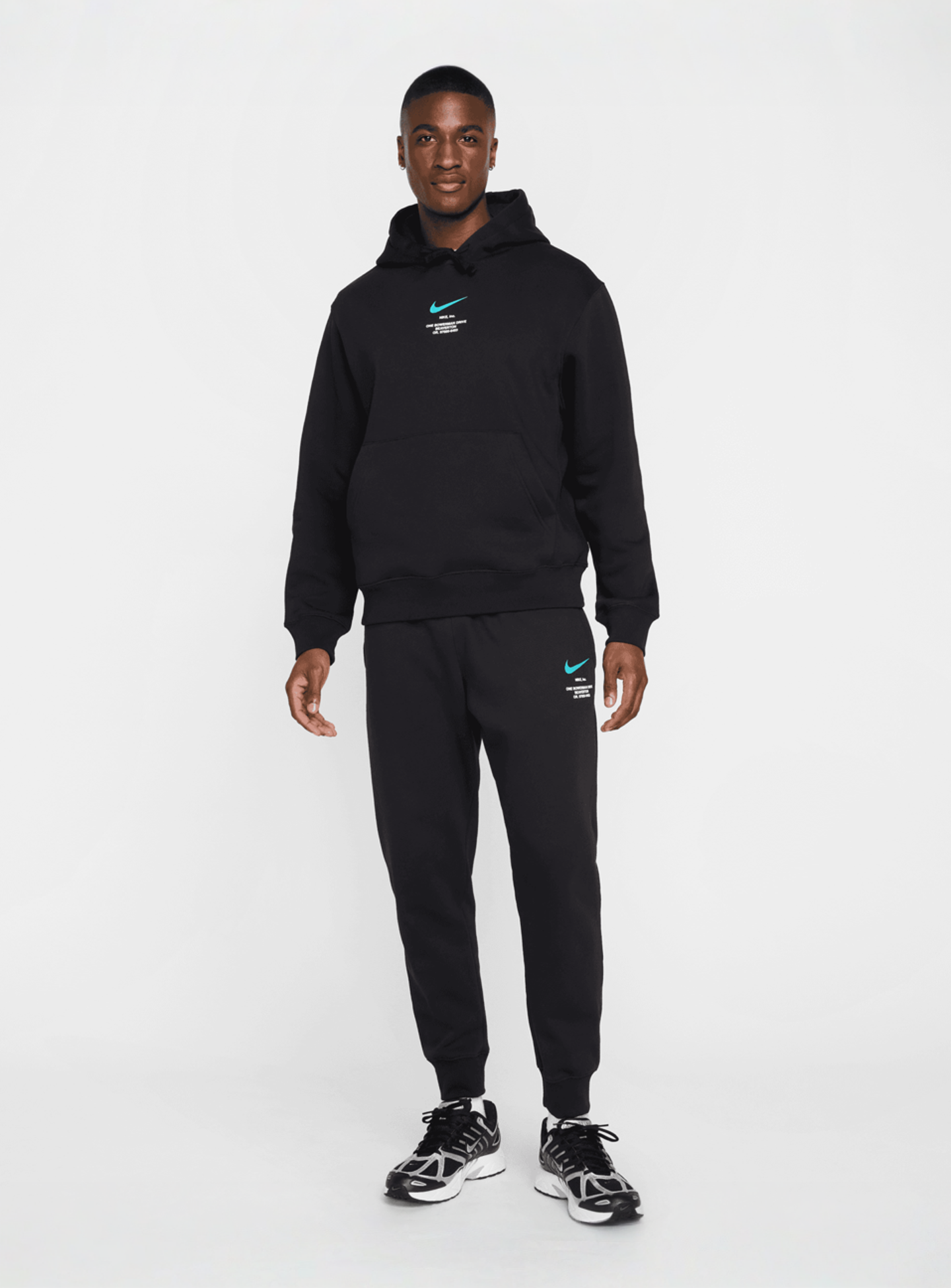 Nike, Sportswear Athletic Hoodie, black, Image 8 of 8
