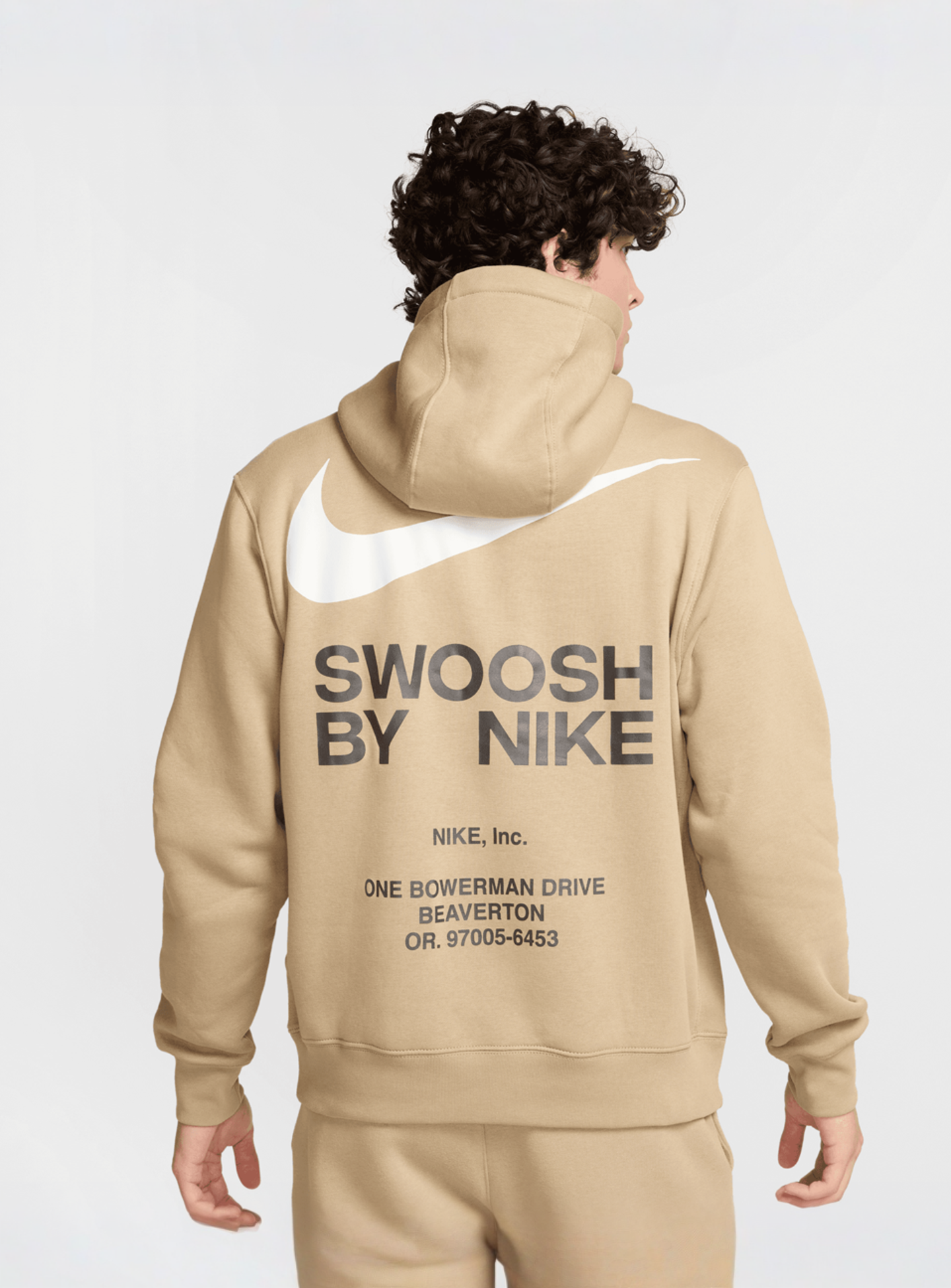 Nike, Sportswear Athletic Hoodie, beige, Image 2 of 8