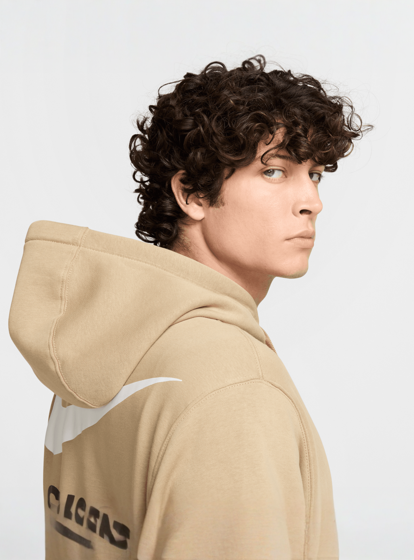 Nike, Sportswear Athletic Hoodie, beige, Image 7 of 8