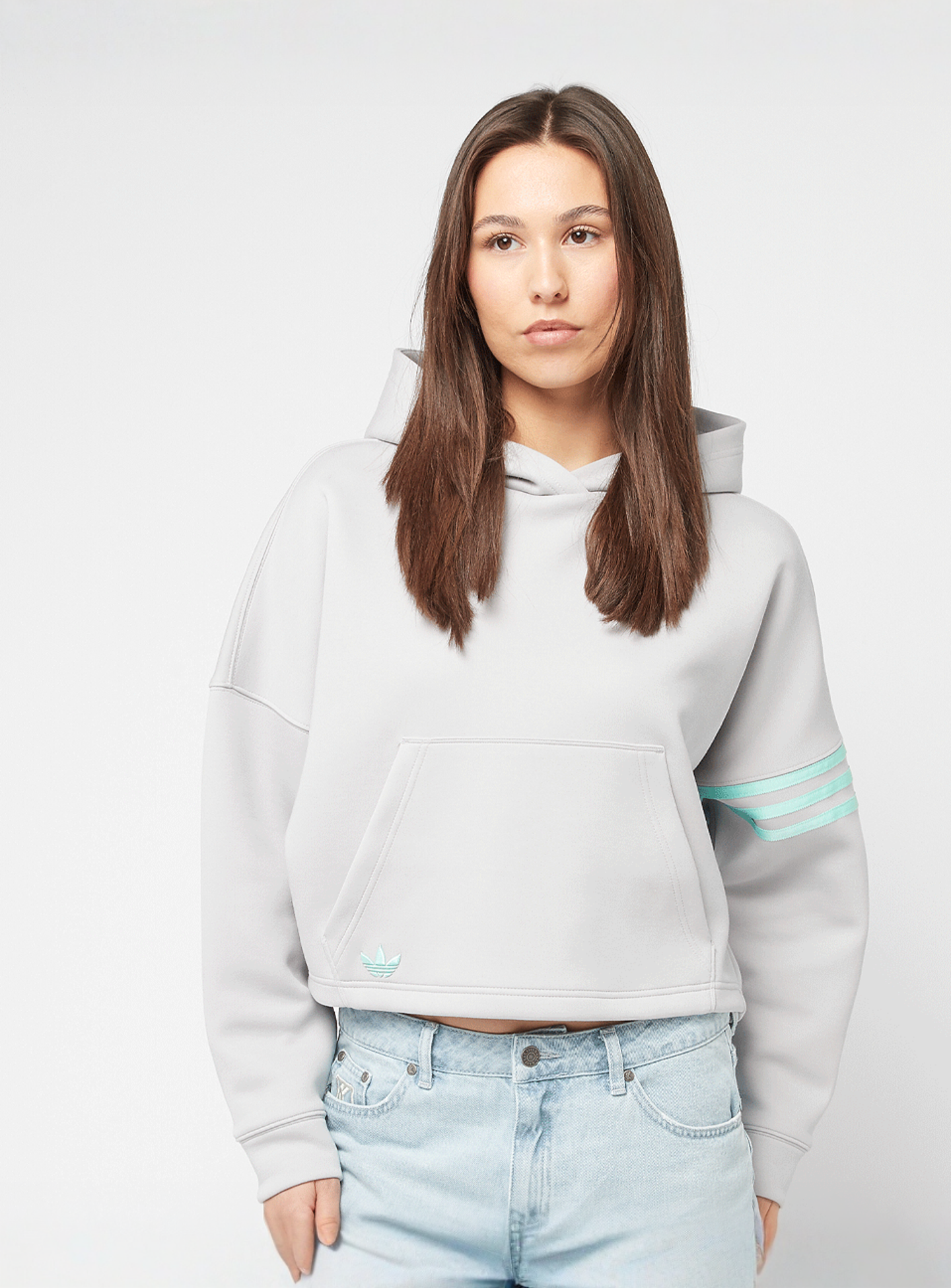 adidas Originals, Neuclassics Hoodie, grey, Image 1 of 5