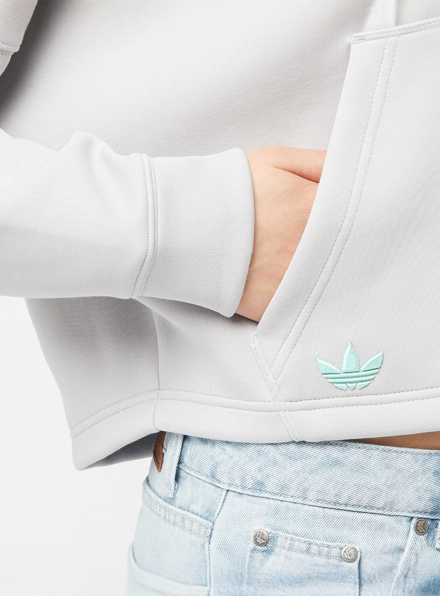 adidas Originals, Neuclassics Hoodie, grey, Image 3 of 5