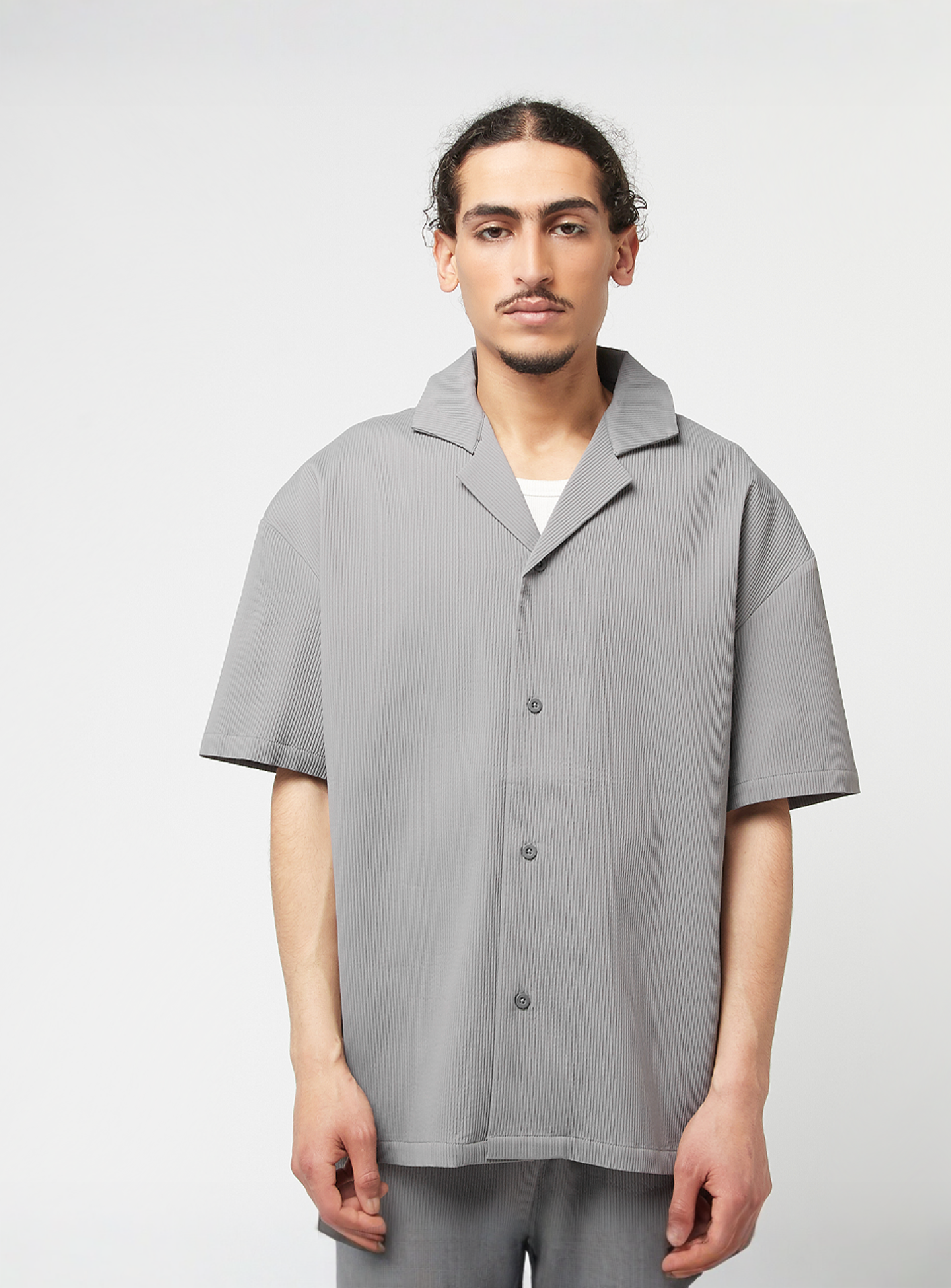 Decibel, Pleated Shirt, grey, Image 1 of 3