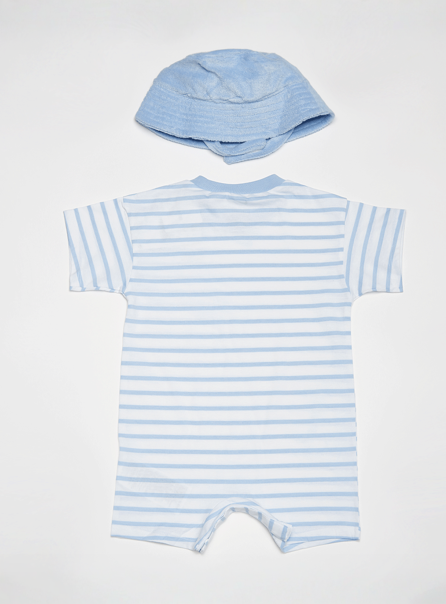 Nike, Towel Terry Short Sleeve Romper, blue, Image 2 of 5