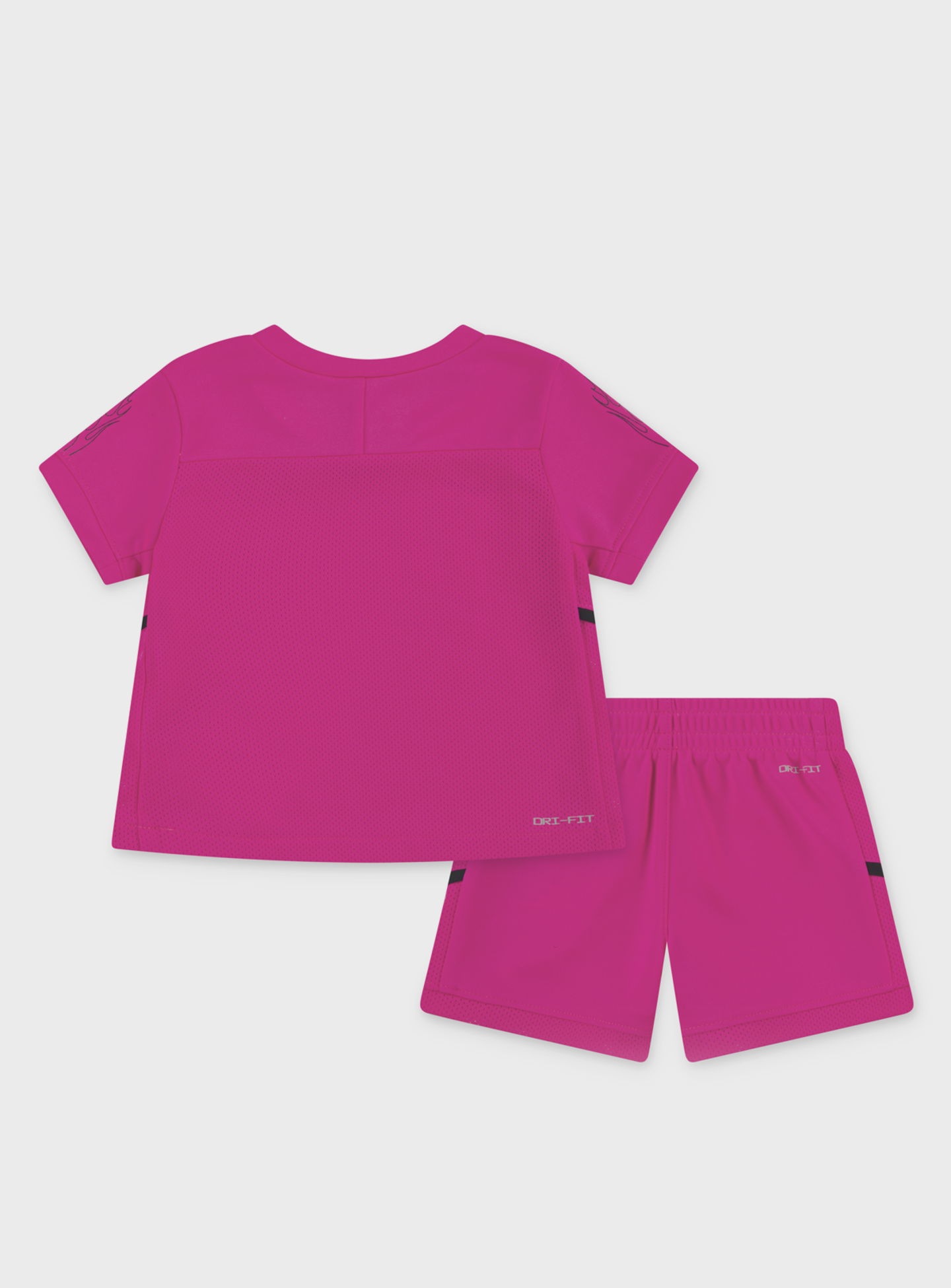 Nike, Dri-Fit Tee and Shorts Set, light pink, Image 2 of 5