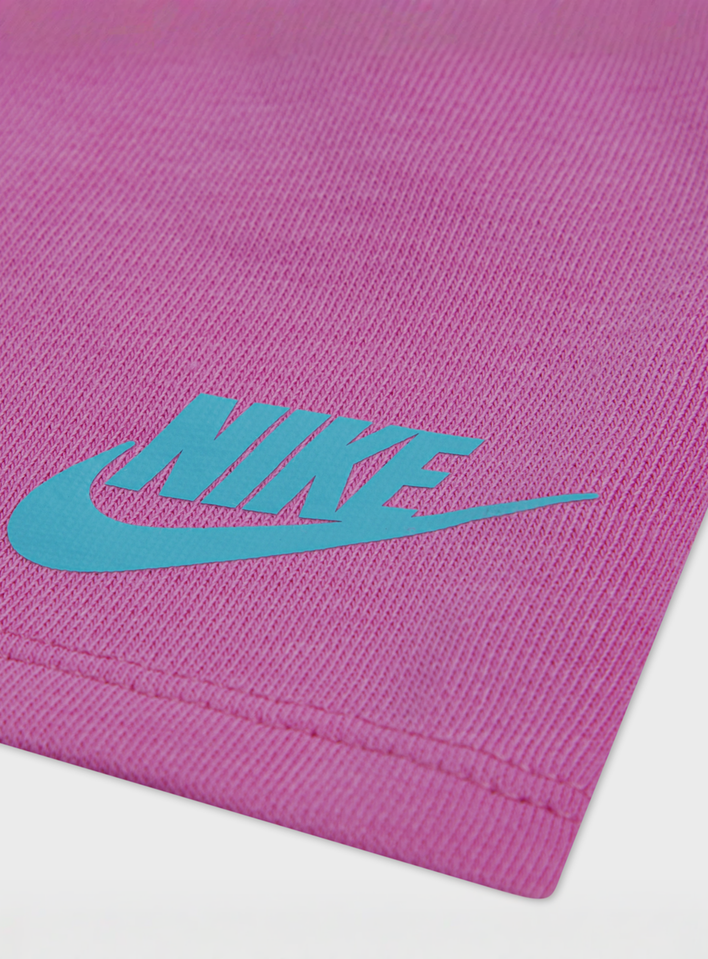 Nike, Wild Flower Jersey French Terry Shorts Set, light pink, Image 5 of 5