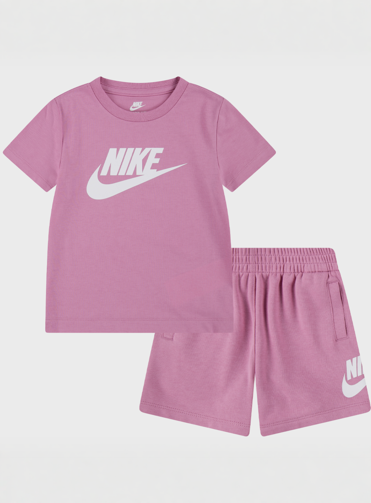 Nike, Club Tee & Short Set, light pink, Image 1 of 5