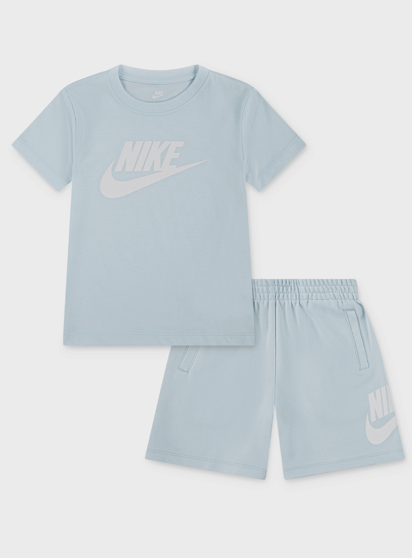 Nike, NKN Club Tee & Short Set, blue, Image 1 of 4