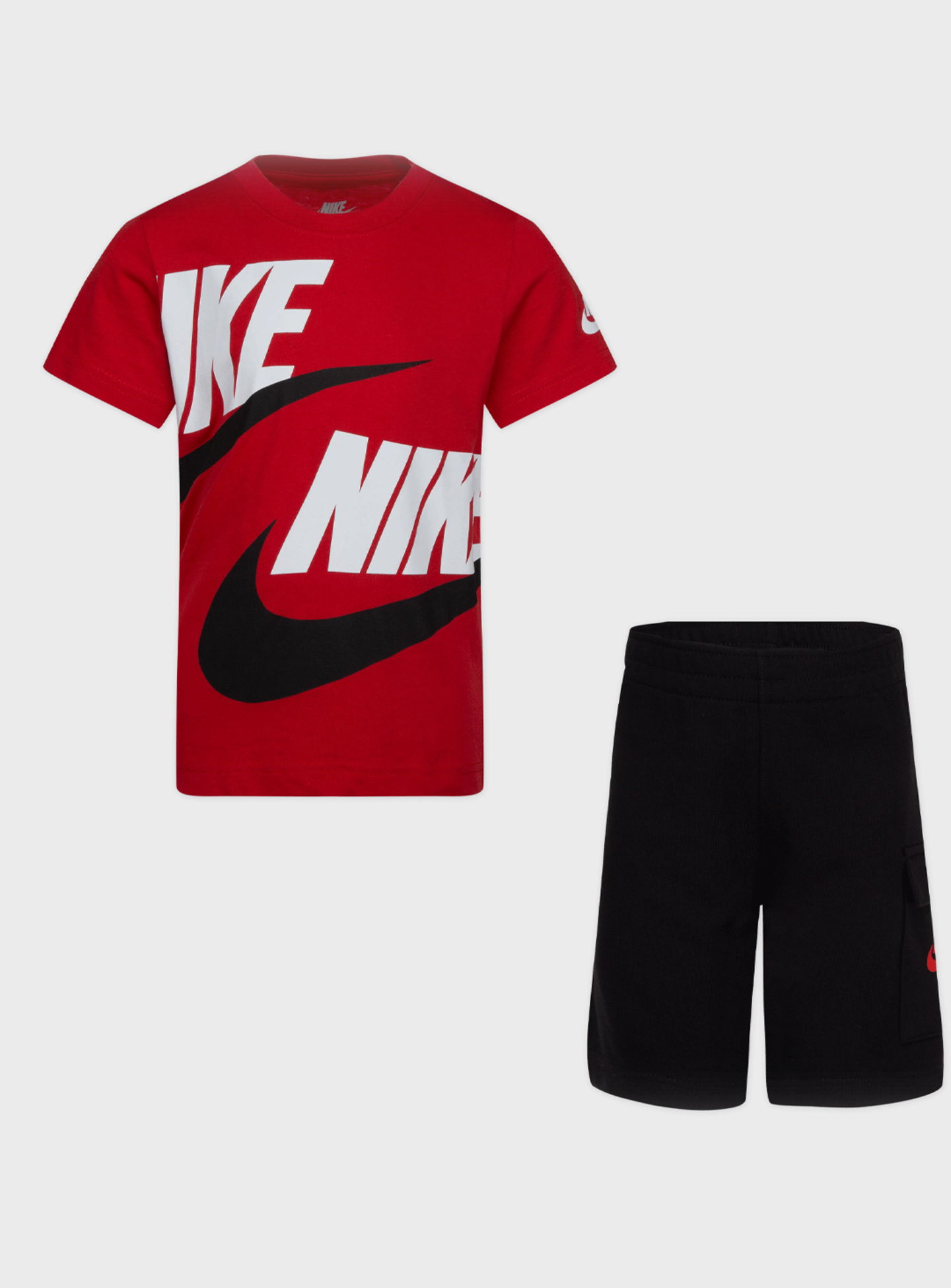 Nike, Sportswear High Brand Read Cargo Shorts Set (2 Piece), red, Image 1 of 4