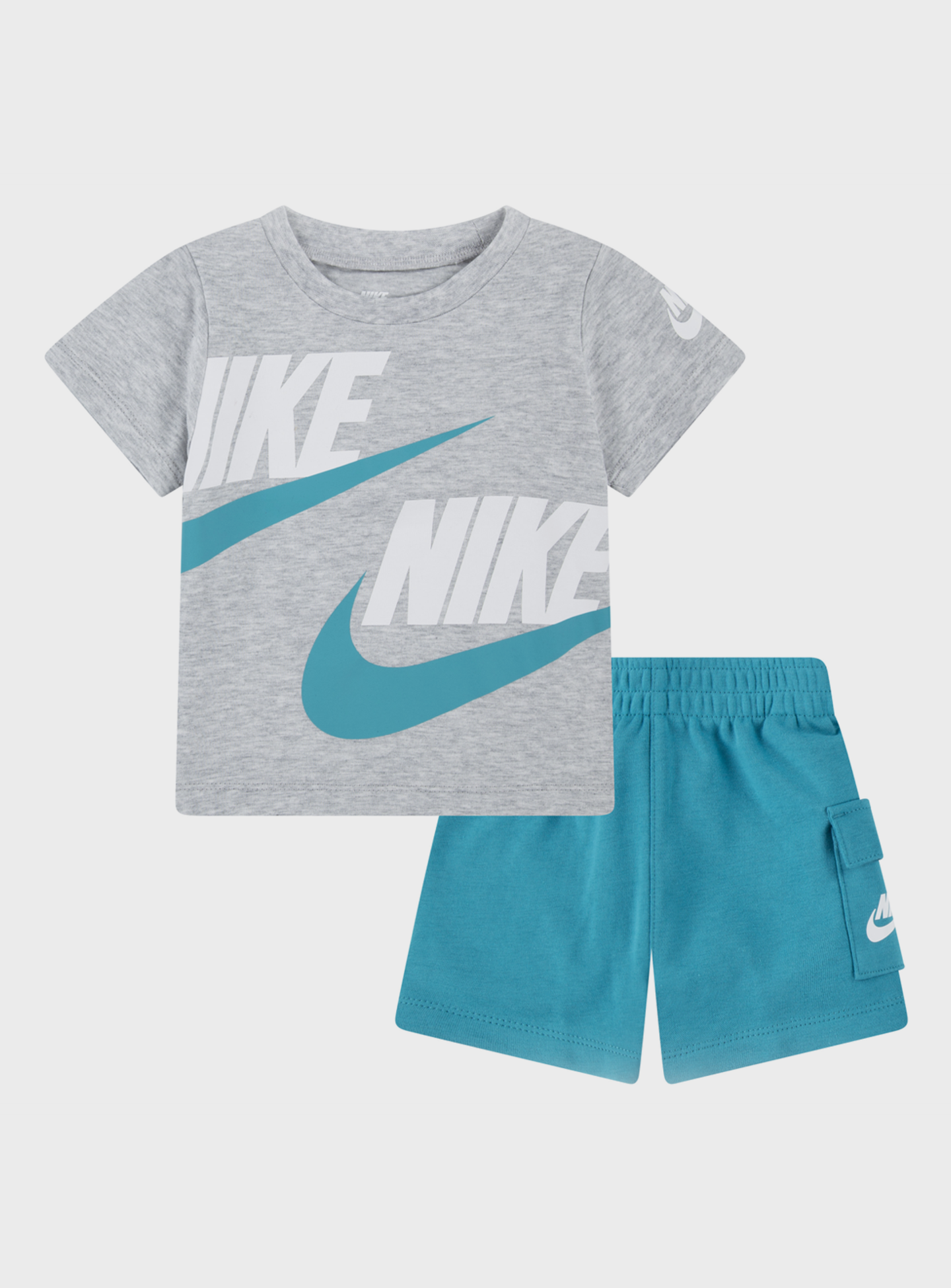 Nike, Sportswear High Brand Read Cargo Shorts Set (2 Piece), grey, Image 1 of 5