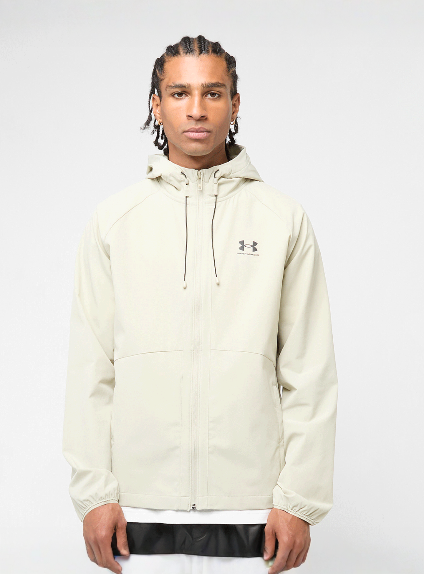 Under Armour, Stretch Woven Windbreaker, beige, Image 1 of 4