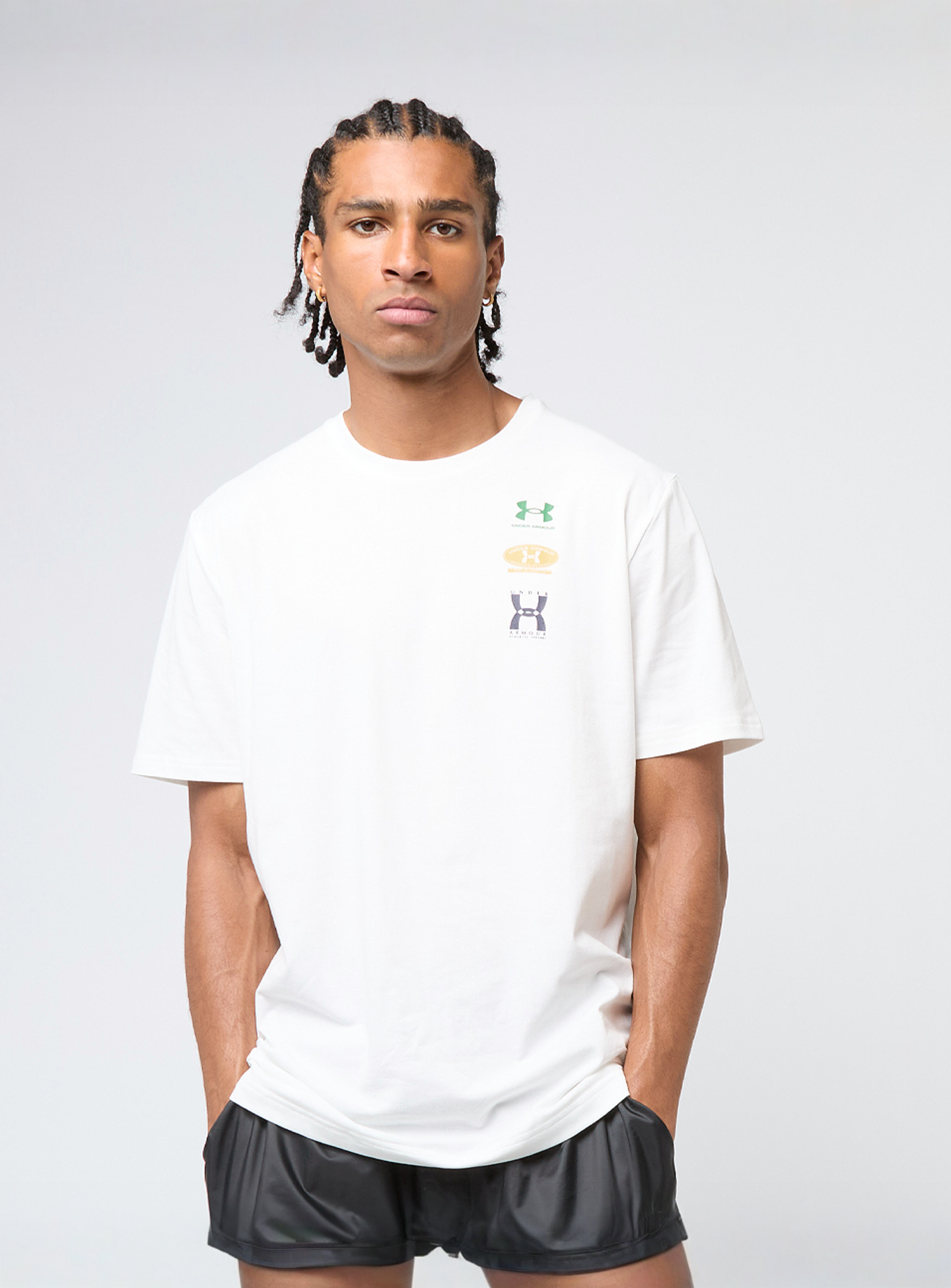 Under Armour, Evol Logo Shortsleeve Shirt, white, Image 2 of 5