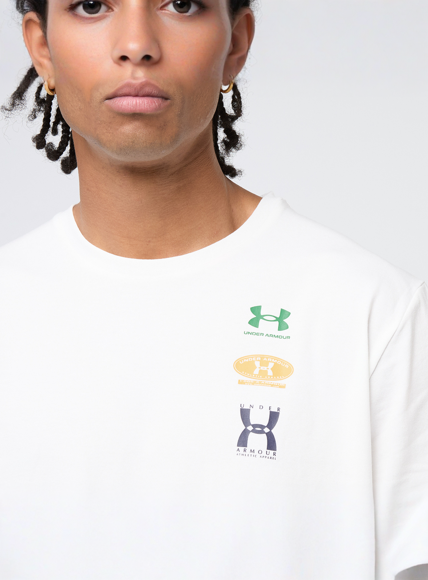 Under Armour, Evol Logo Shortsleeve Shirt, white, Image 3 of 5