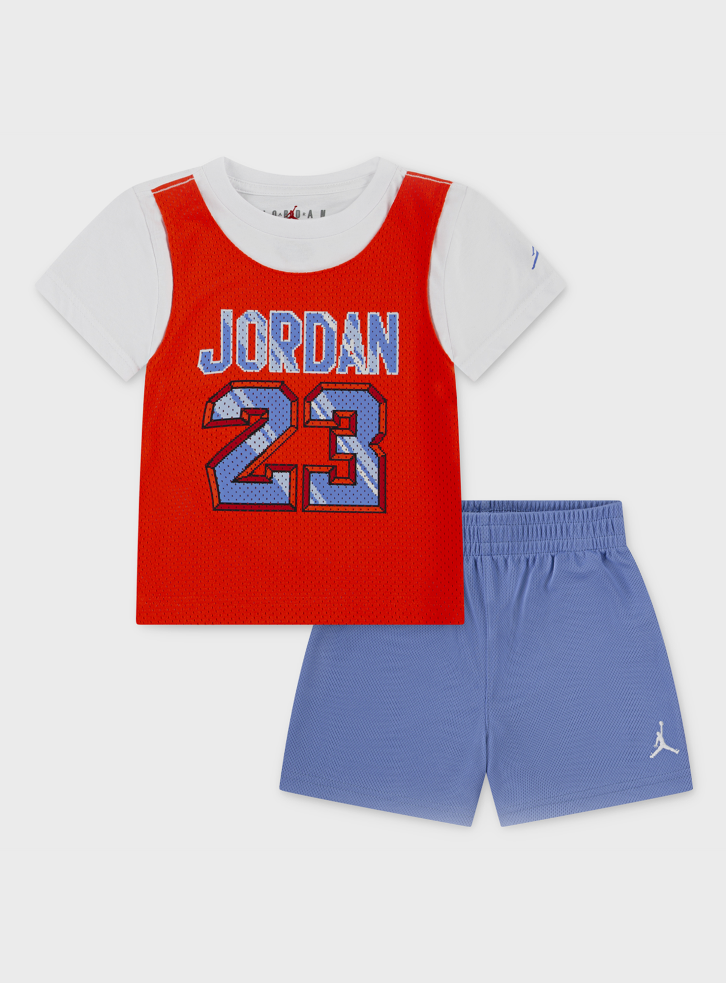 Jordan, 23 Trikot Shorts Set (2 Piece), red, Image 1 of 5