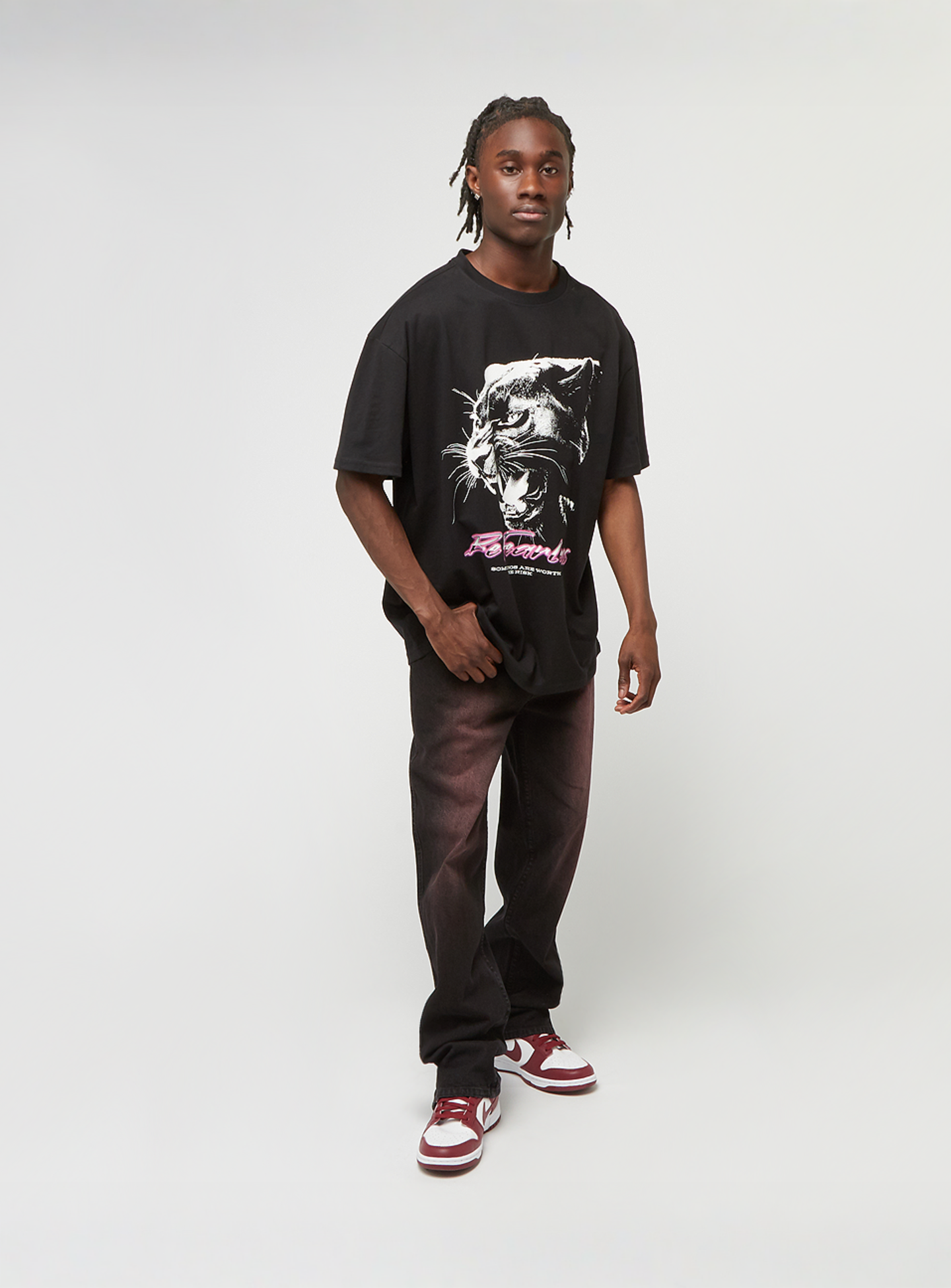 Mister Tee, Be Fearless Oversize Tee, black, Image 4 of 4