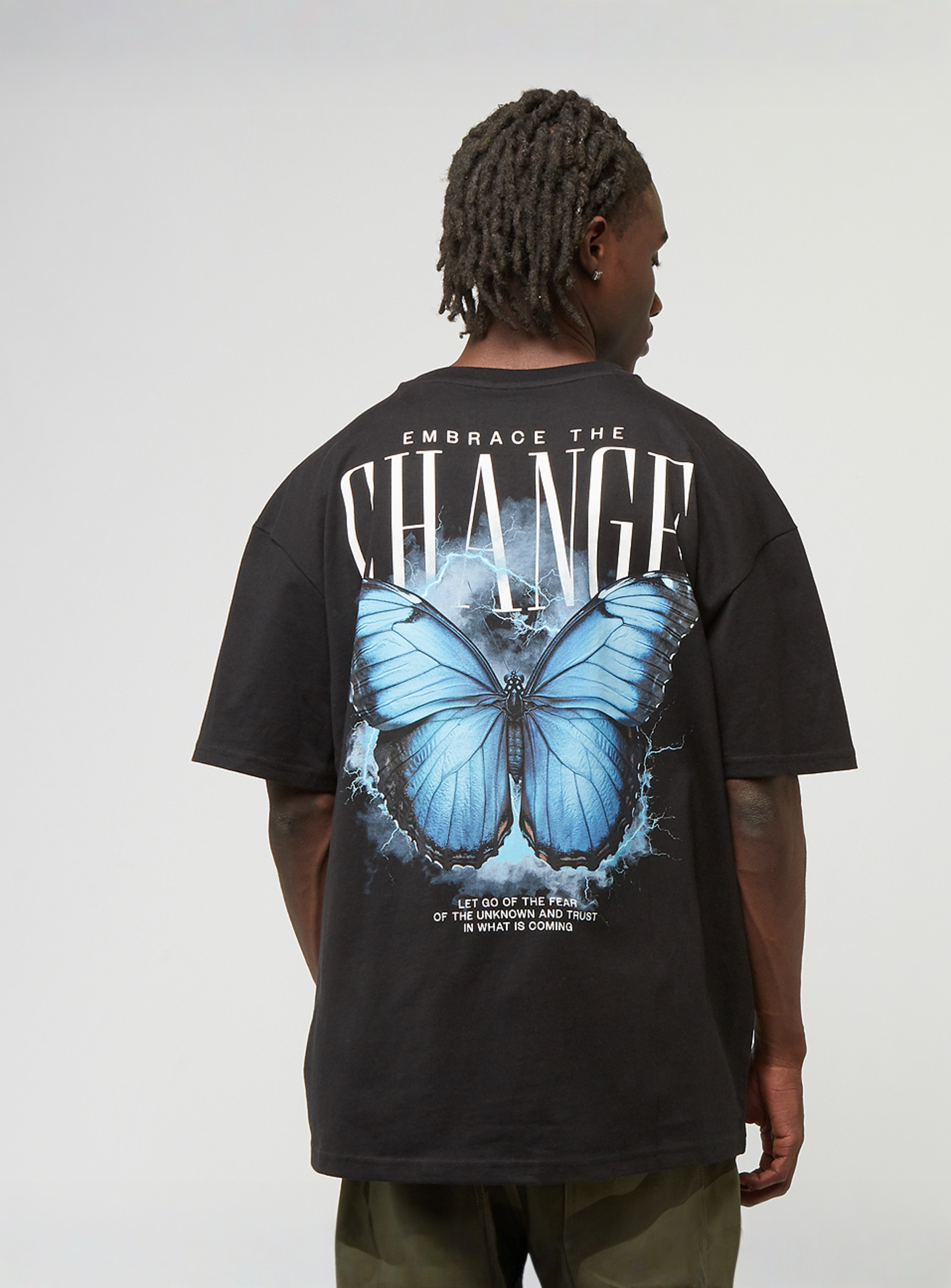 Mister Tee, Embrace Change Oversize Tee, black, Image 1 of 5